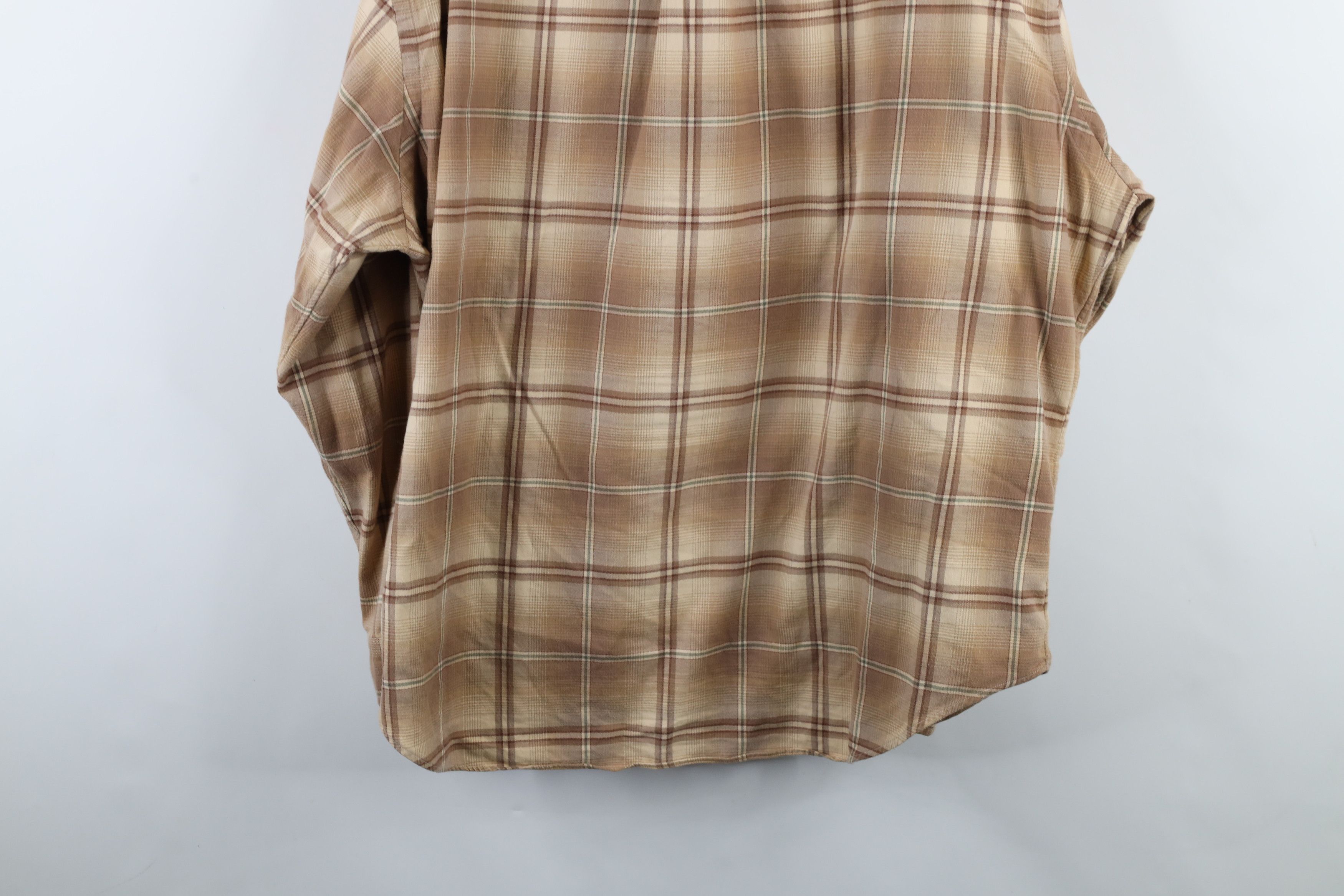 Ralph Lauren × Vintage Vintage 90s Ralph Lauren Flannel Collared Button Down Shirt Size US XXL / EU 58 / 5 - 12 Thumbnail