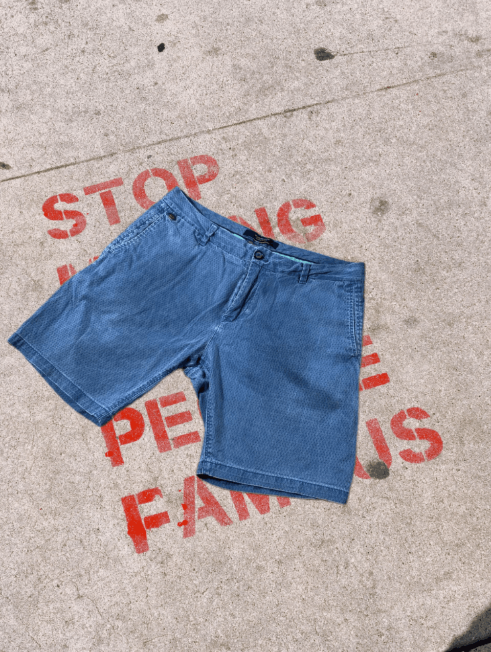 Scotch & Soda Scotch & Soda Blue Cotton 32 Shorts Size US 32 / EU 48 - 1 Thumbnail