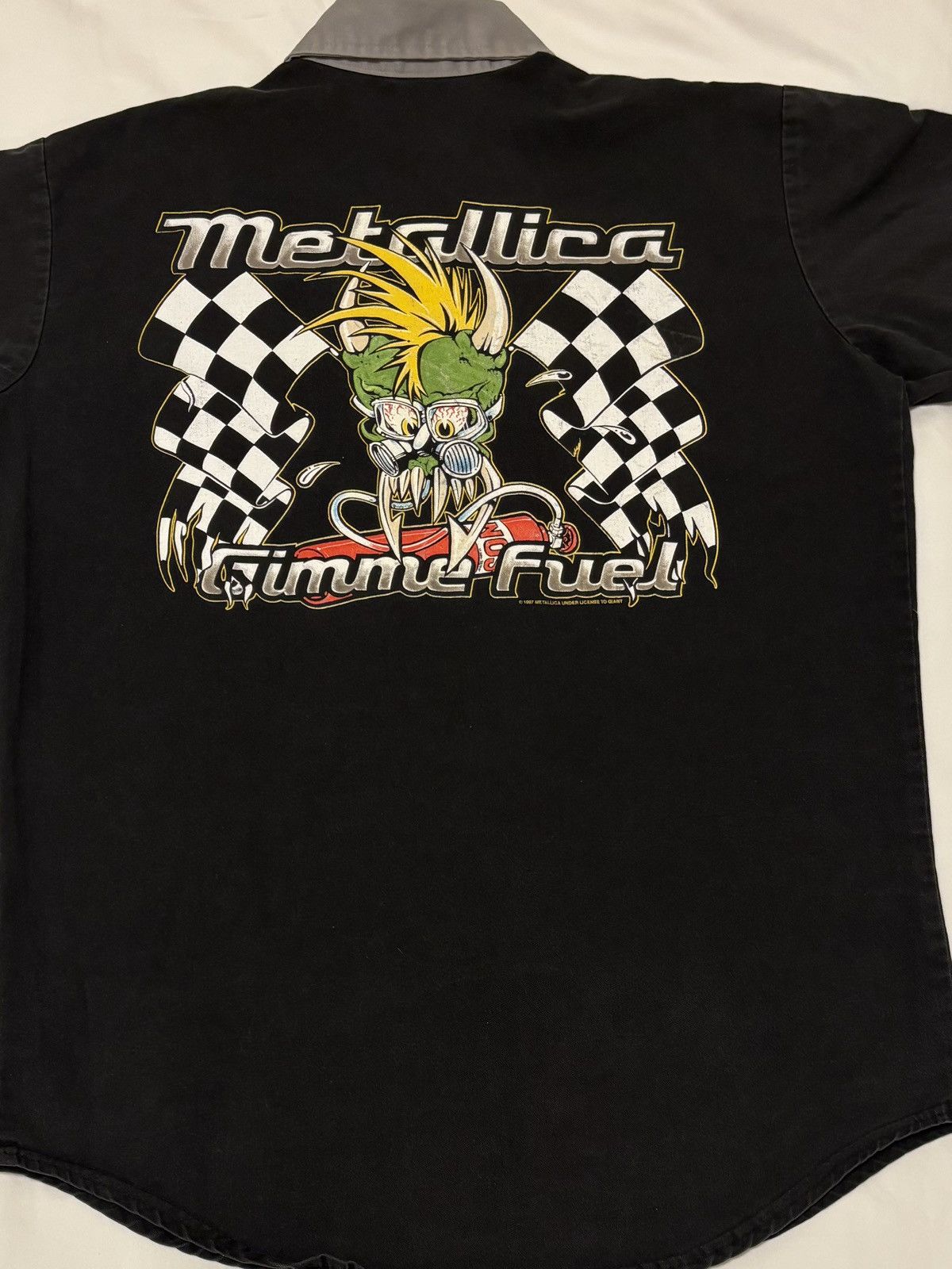 Band Tees Metallica Vintage Gimme Fuel 1997 Concert Shirt. Bowling Size US L / EU 52-54 / 3 - 9 Thumbnail