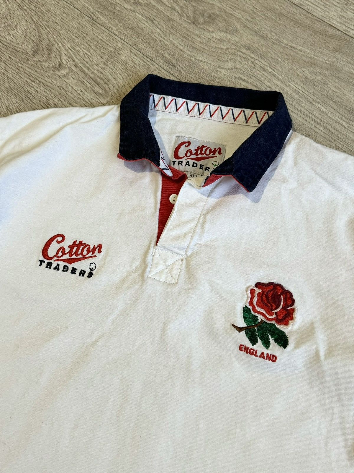 Vintage 🔷Vintage England Cotton Traders 1995/96 Rugby Shirt🔷 Size US XXL / EU 58 / 5 - 3 Thumbnail