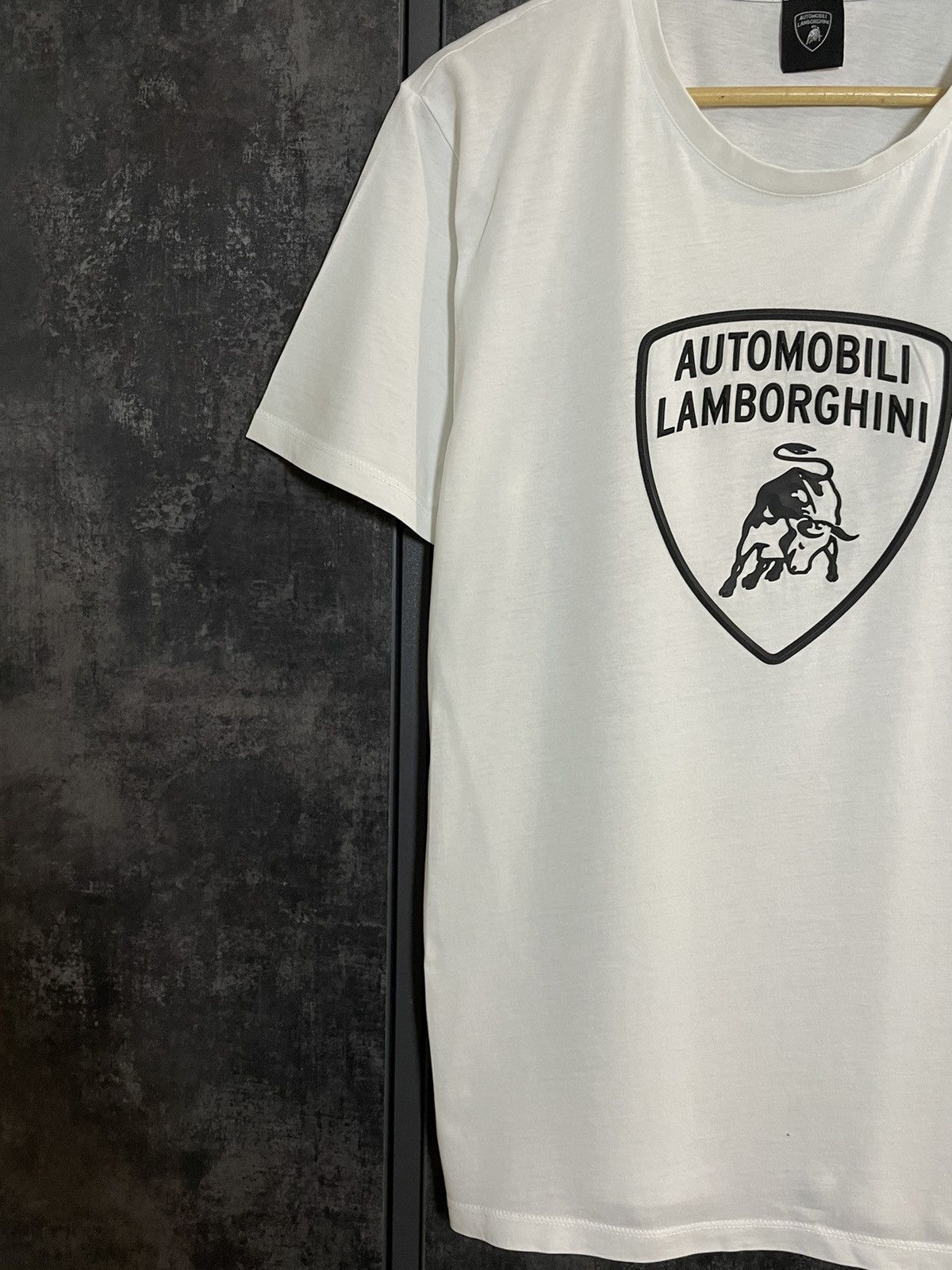 Lamborghini × Supreme Automobili Lamborgini White Big Logo T-shirt Balenciaga Size US L / EU 52-54 / 3 - 5 Thumbnail