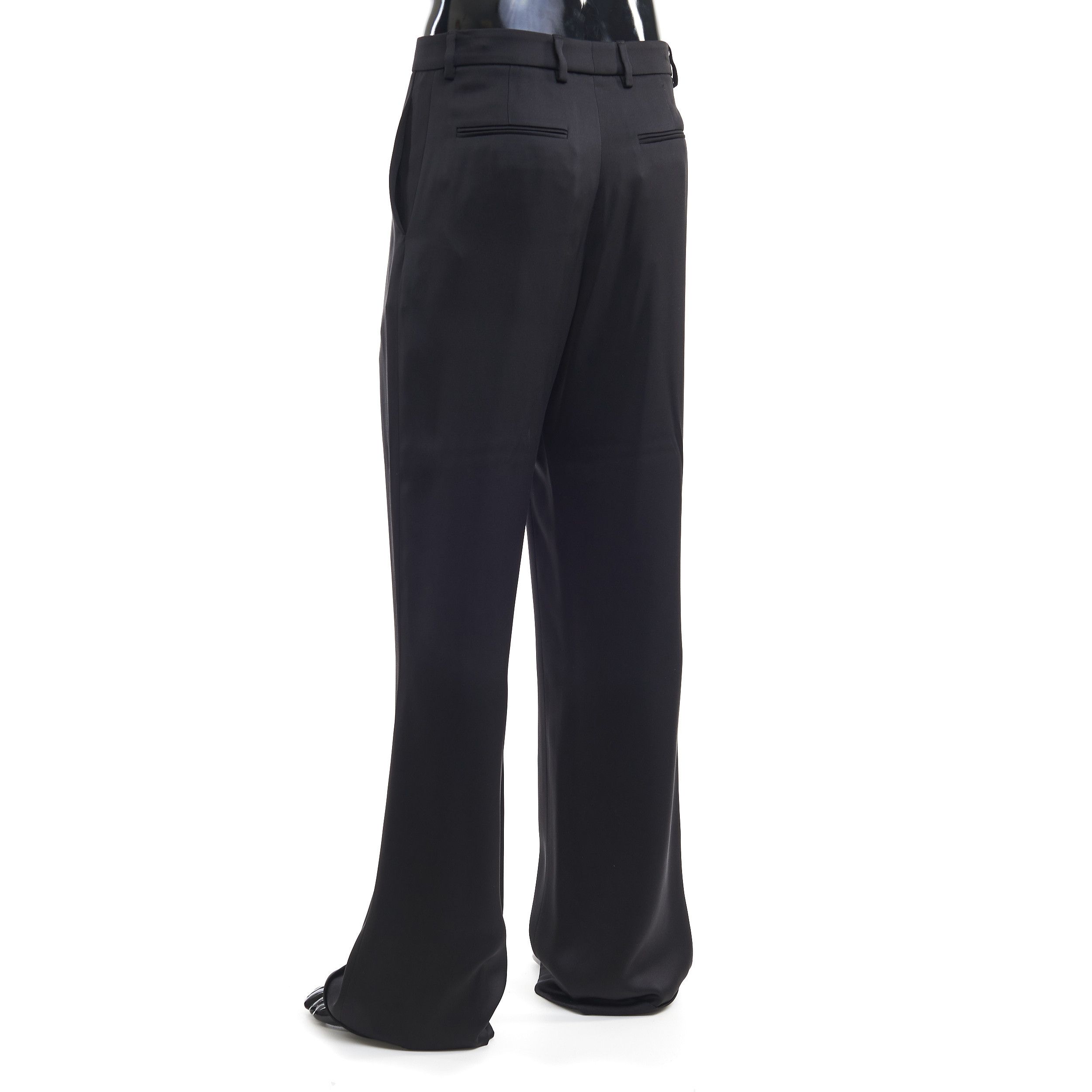 Saint Laurent Paris Black Silk Pants Size US 30 / EU 46 - 4 Thumbnail