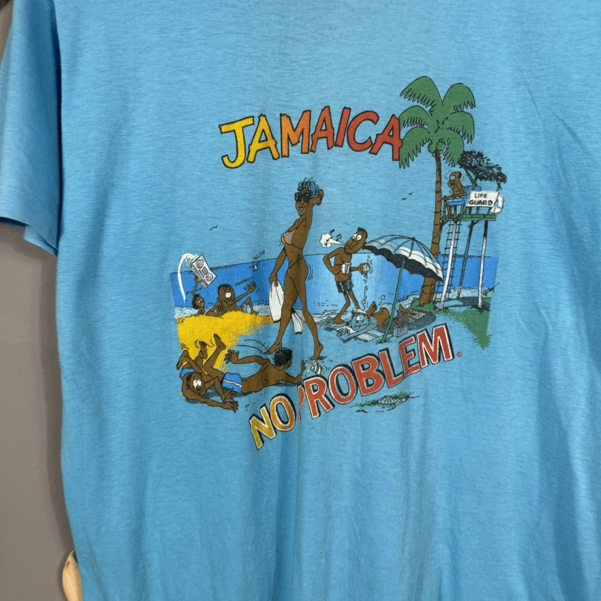 Vintage Vintage 80s Jamaica No Problem T-shirt Size US L / EU 52-54 / 3 - 6 Thumbnail