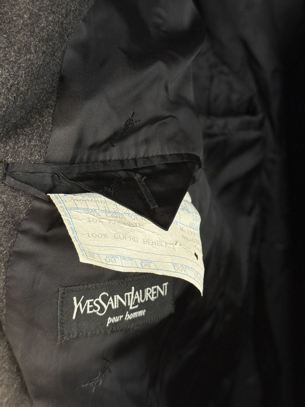 Yves Saint Laurent Loro Piana x YSL Coat Wool Grey Heavy Soft Long Italy Size US XL / EU 56 / 4 - 10 Thumbnail