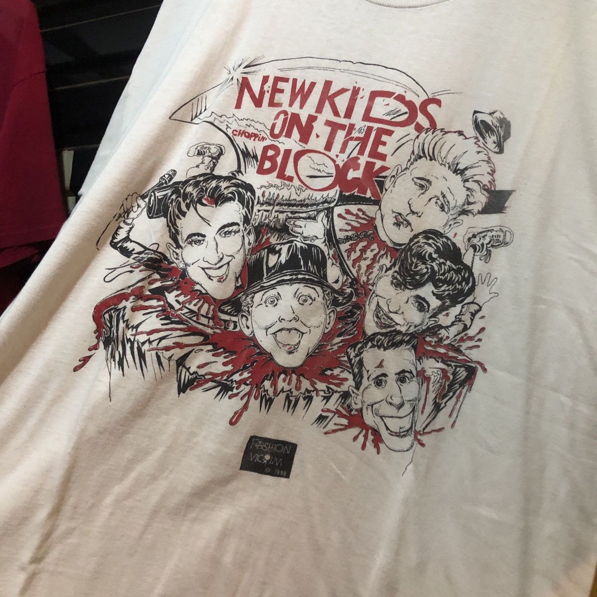 Band Tees × Vintage Vintage 1990 New Kids On the Block Fashion Victim tshirt Size US XL / EU 56 / 4 - 2 Thumbnail