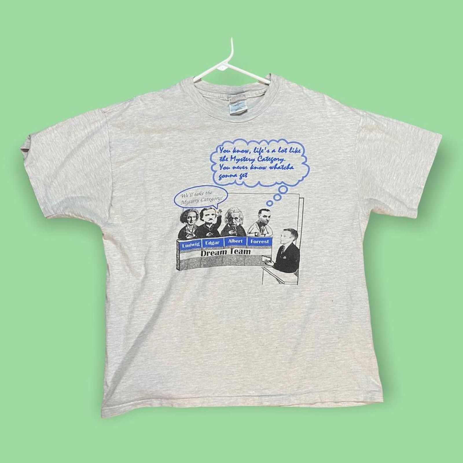 Hanes 90s school learning tee shirt xl single stitch gray Size US XL / EU 56 / 4 - 1 Thumbnail