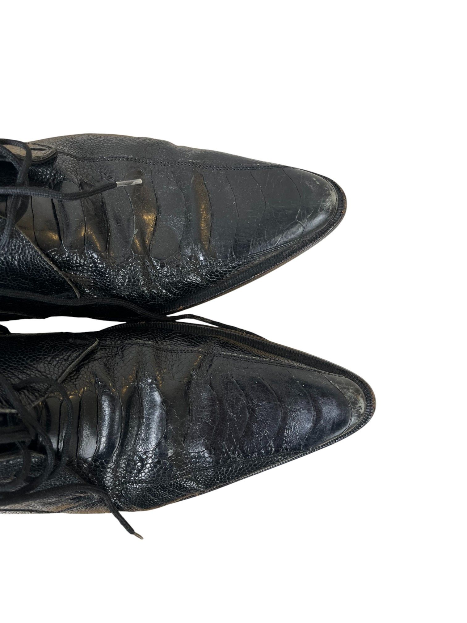 Dolce & Gabbana Dolce&Gabbana 2000's Crocodile Embossed Leather Shoes Size US 7.5 / EU 40-41 - 6 Thumbnail