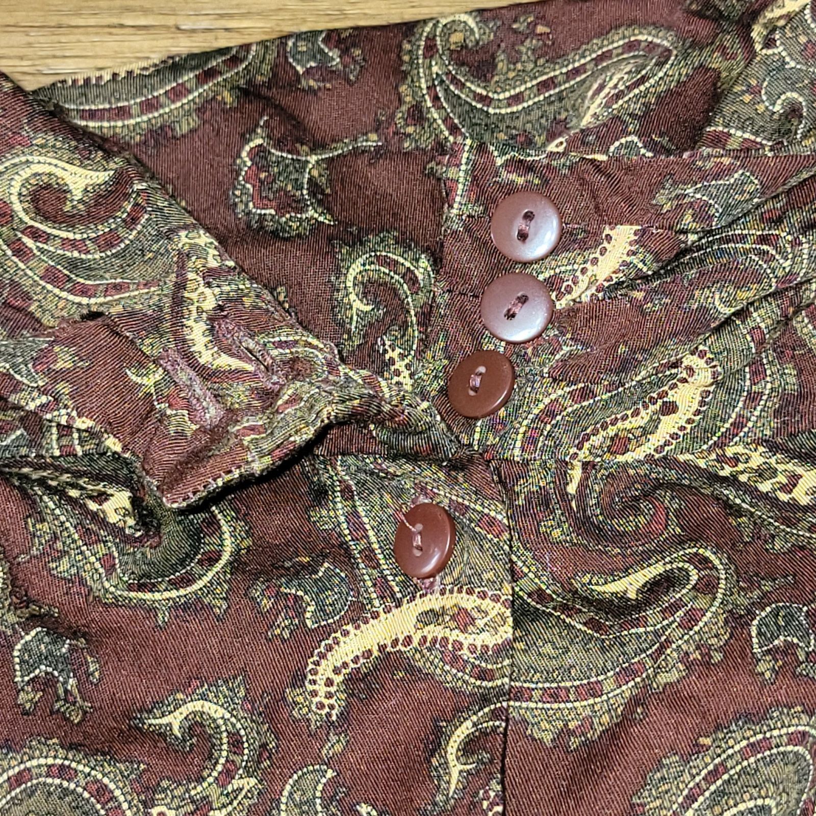 Other Rena Rowan for Saville LS Full Button Paisley Blouse - 14 Size XL / US 12-14 / IT 48-50 - 3 Thumbnail