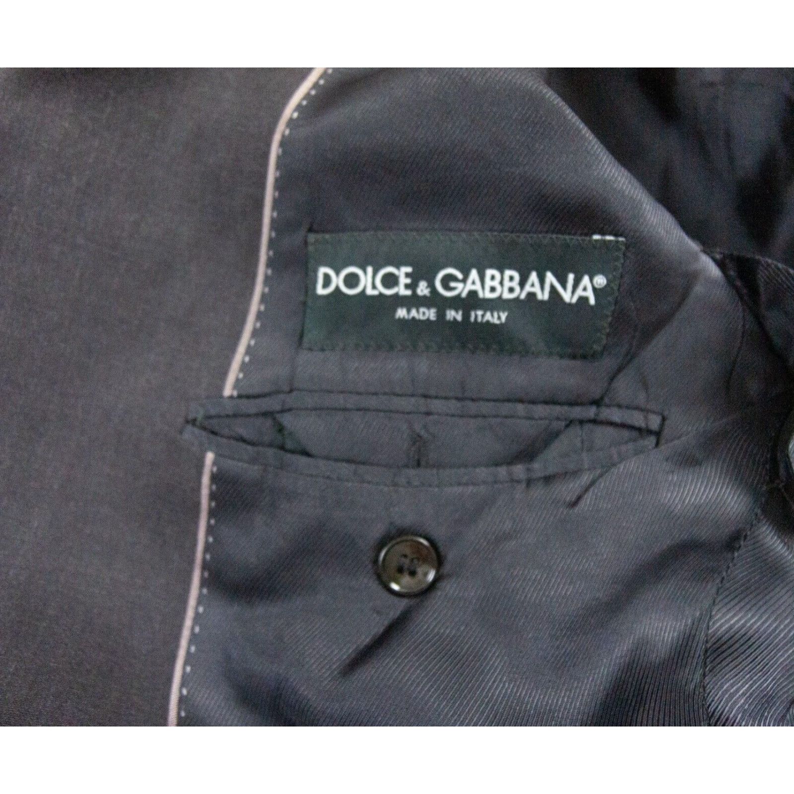 Dolce & Gabbana Dolce & Gabbana Blazer Jacket Mens 50 Black Wool Regular Fit Martini Style Size 50R - 7 Thumbnail