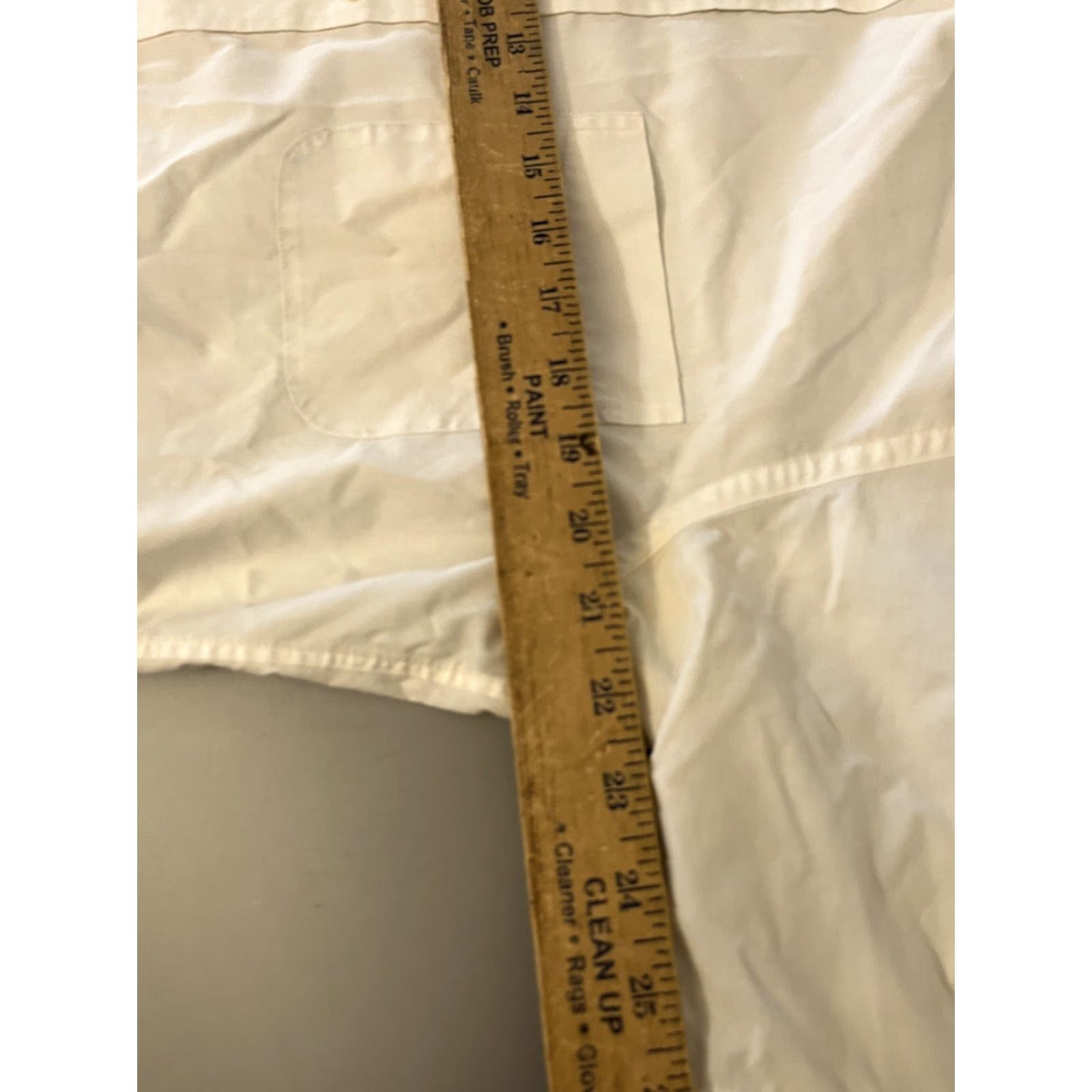 Lands' End Lands' End Shirt Button-Down Work Shirt White Pocket 14.5 Mens Regular Size 14.5 White Pocket Heavyweight Polyester Cotton Classic 90s? Size US S / EU 44-46 / 1 - 5 Thumbnail