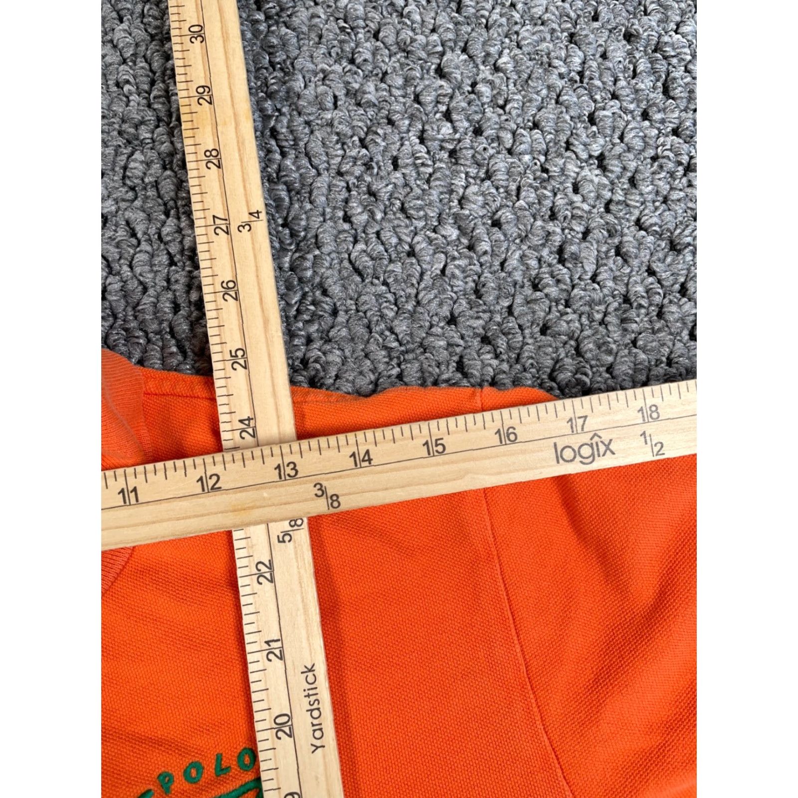 Polo Ralph Lauren Polo Ralph Lauren Embroidered Polo Shirt Adult Small Orange Pique Cotton Preppy Retro Mens Size US S / EU 44-46 / 1 - 7 Thumbnail