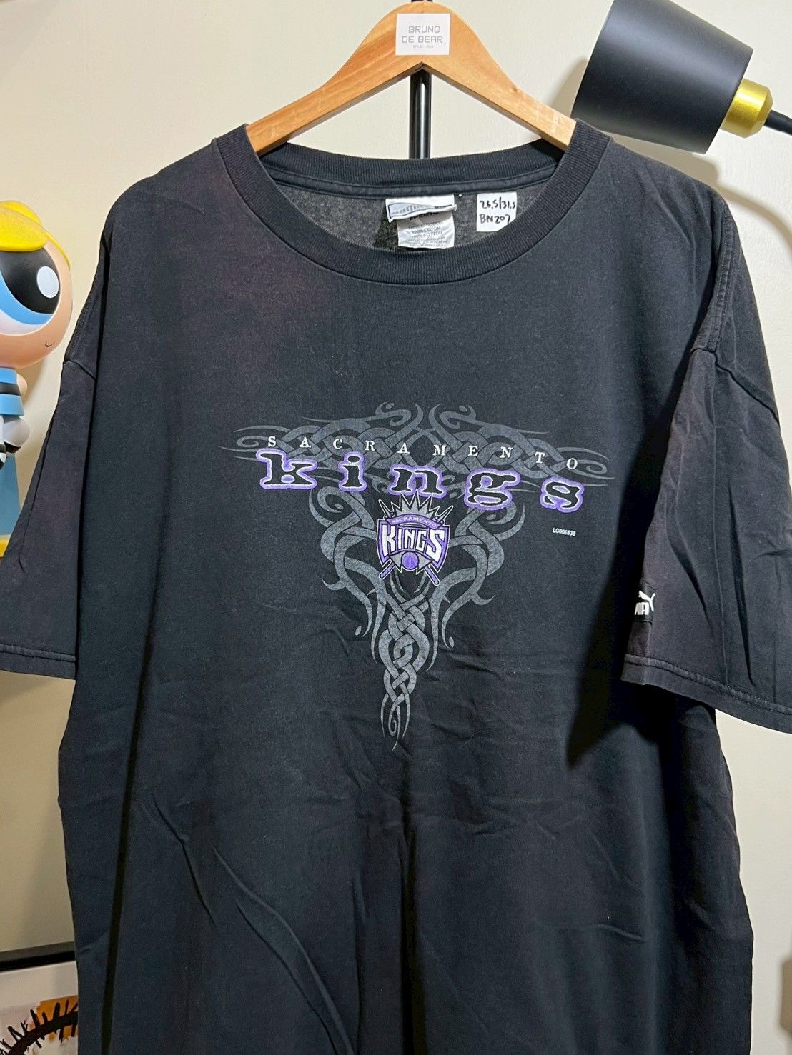 NBA × Puma × Vintage Vintage 90's Puma Sacramento Kings NBA Shirt bnz02 Size US XL / EU 56 / 4 - 2 Thumbnail
