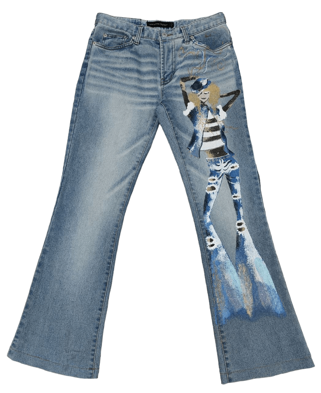 Japanese Brand Hot Pepper Printed Flare Size 28" / US 6 / IT 42 - 2 Thumbnail