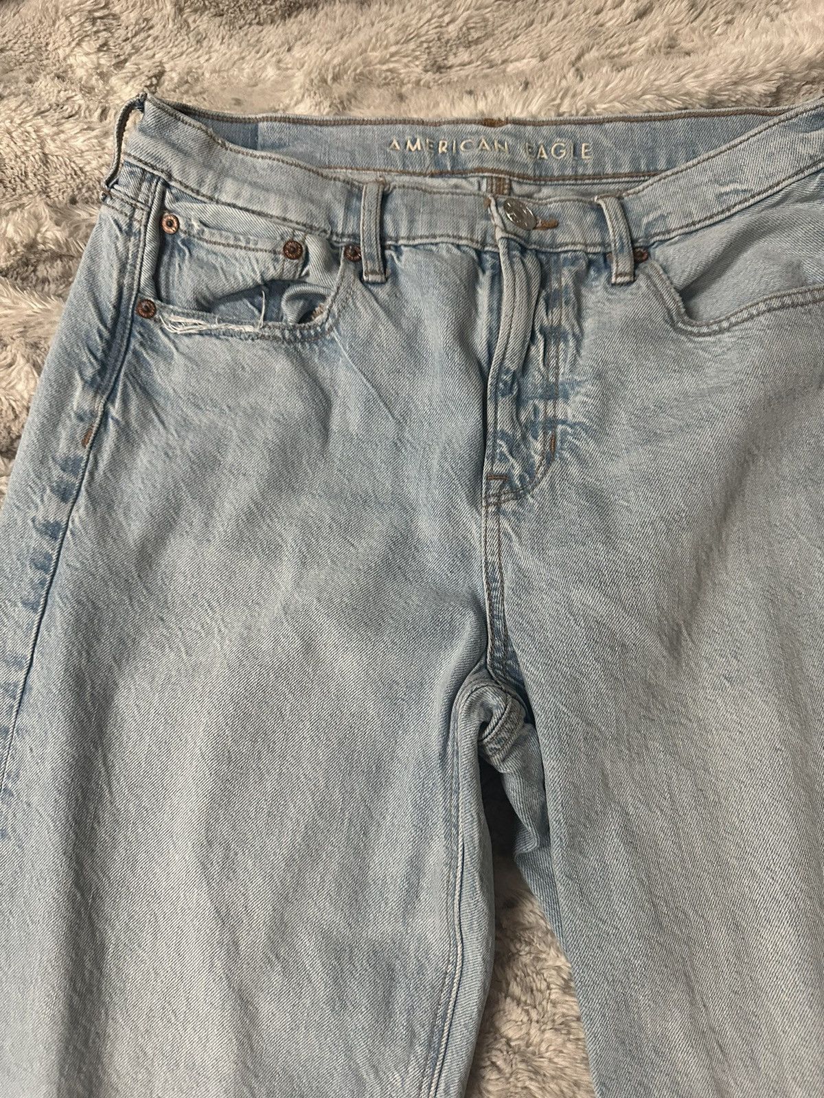American Eagle Outfitters American Eagle Women’s Size 12 Wide Leg Pants Jeans Size 34" / US 12 / IT 48 - 3 Thumbnail