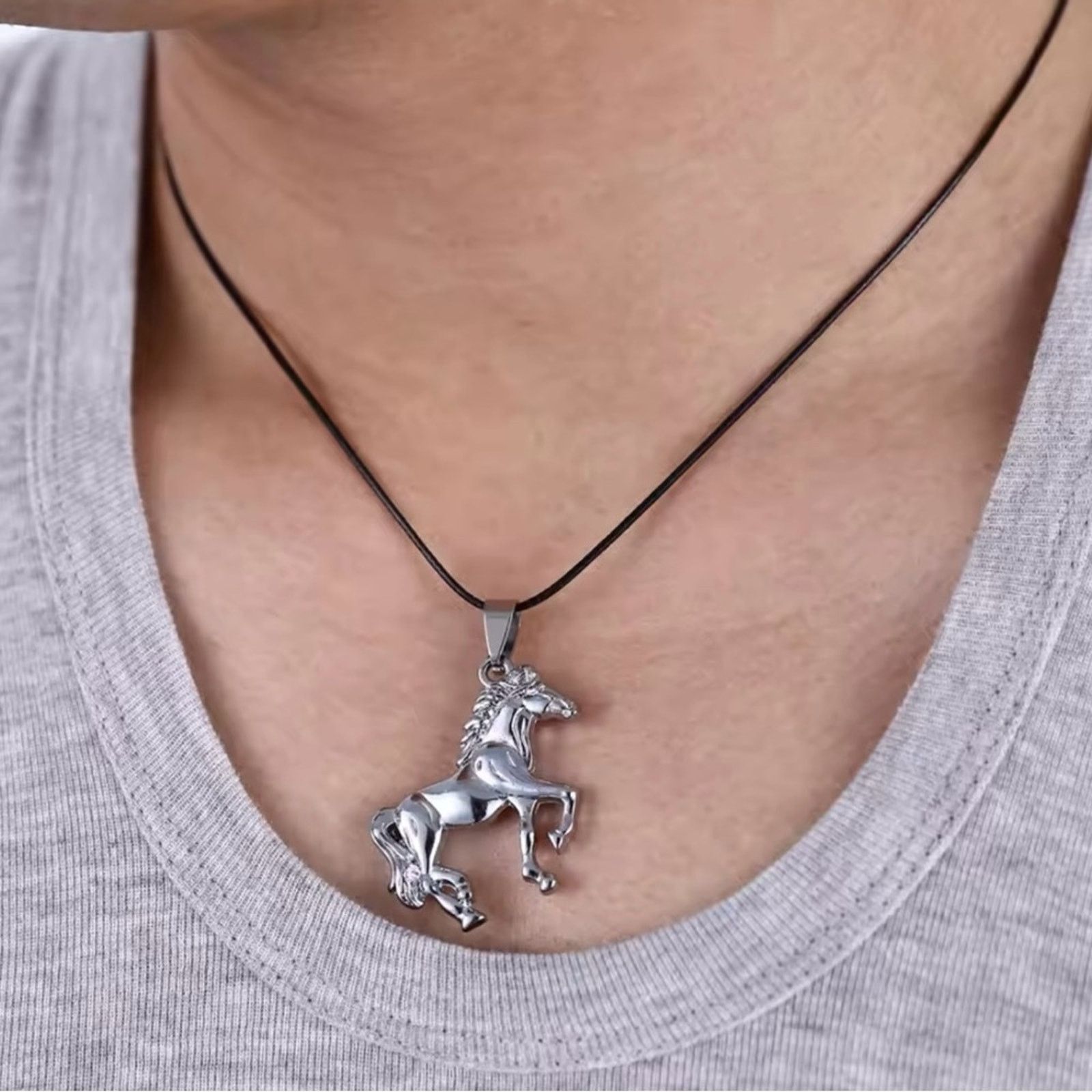 Other Run Horse Pendant Charming Stainless Steel Pendants Size ONE SIZE - 1 Thumbnail