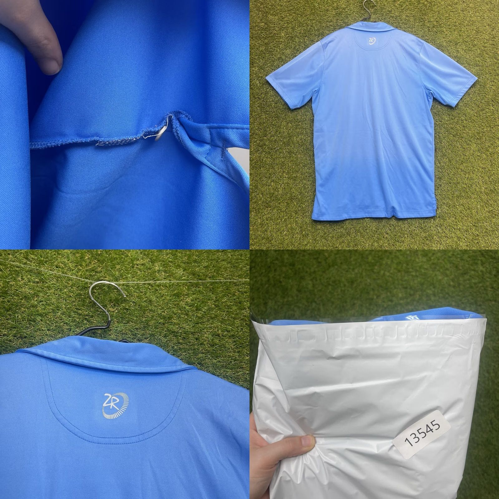Vintage Zero Restriction Tour Series Polo Shirt Mens Large Blue Golf Outdoor Activewear Casual Shirts Size US L / EU 52-54 / 3 - 8 Thumbnail