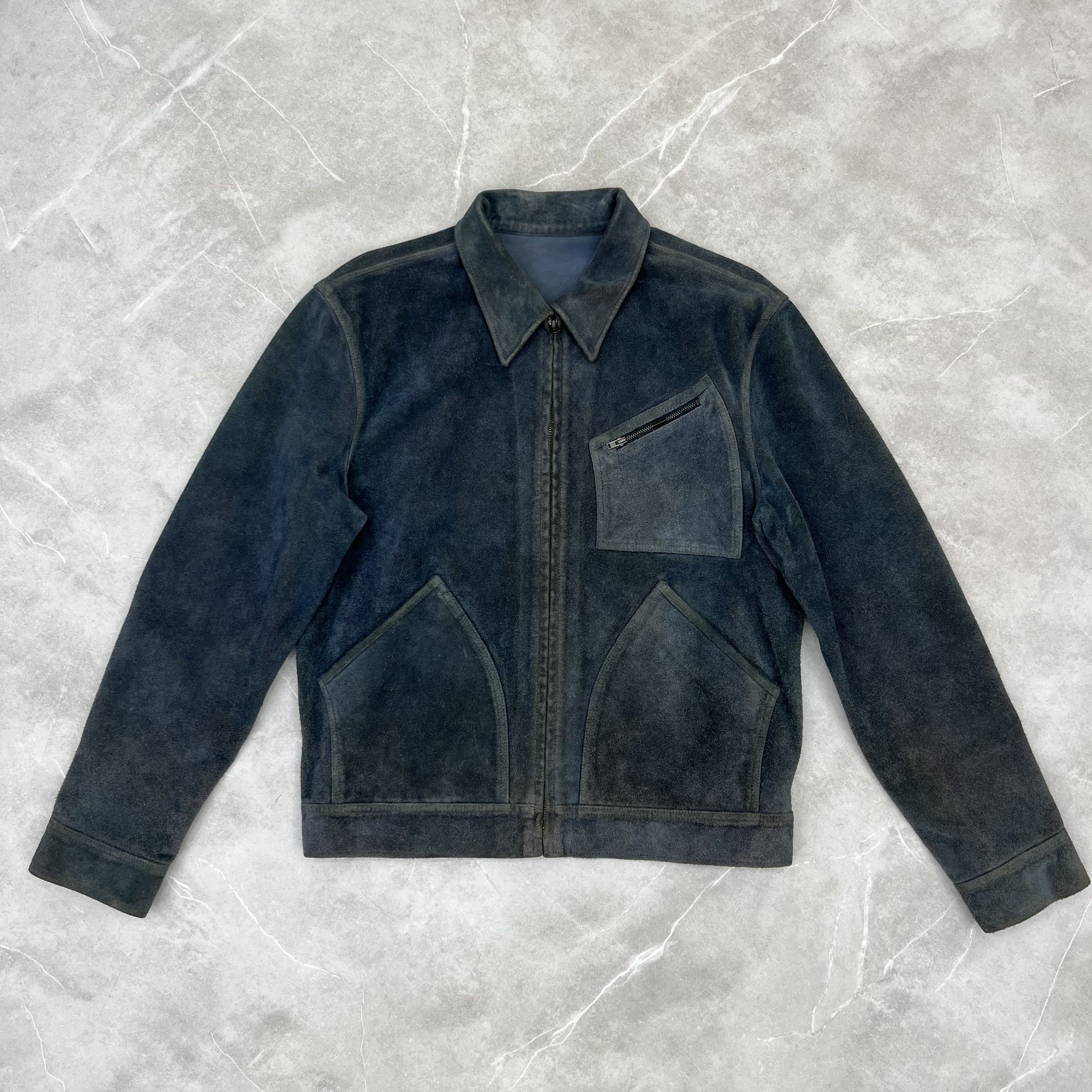 Other Roughout Cow Suede Western Leather Jacket Vintage Streetwear Size US M / EU 48-50 / 2 - 2 Thumbnail