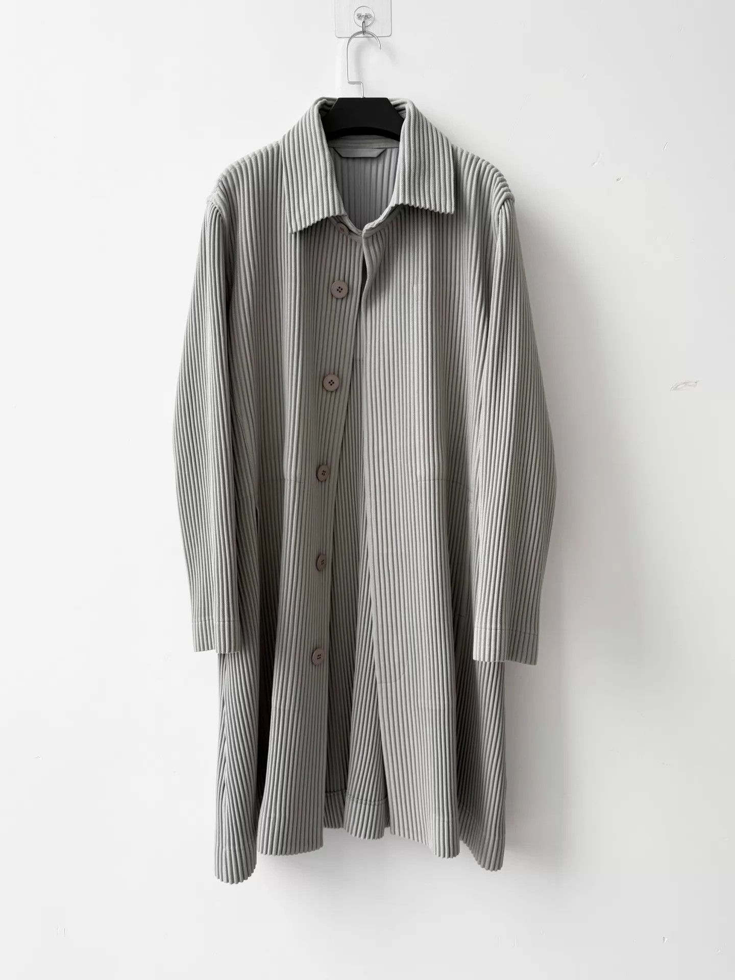 Homme Plisse Issey Miyake HOMME PLISSÉ ISSEY MIYAKE long coat size 2 low-saturation Size US M / EU 48-50 / 2 - 1 Thumbnail