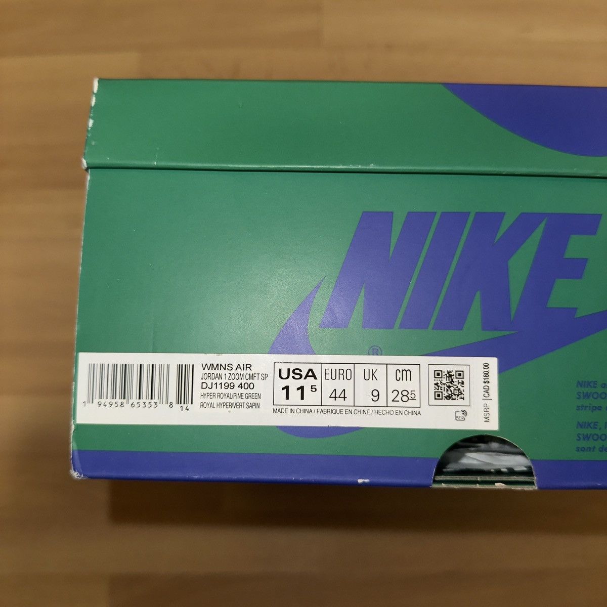 Nike Nike Air Jordan 1 Zoom CMFT SP Aleali May “Califia” Size US 11.5 / EU 44-45 - 13 Thumbnail