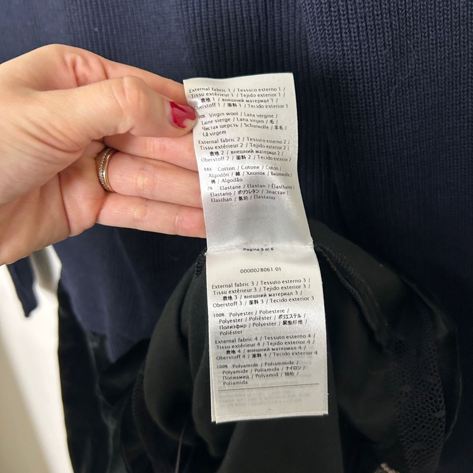 RED Valentino Red Valentino Blue Wool Peter Pan Collar Mini Dress Size XS / US 0-2 / IT 36-38 - 6 Thumbnail