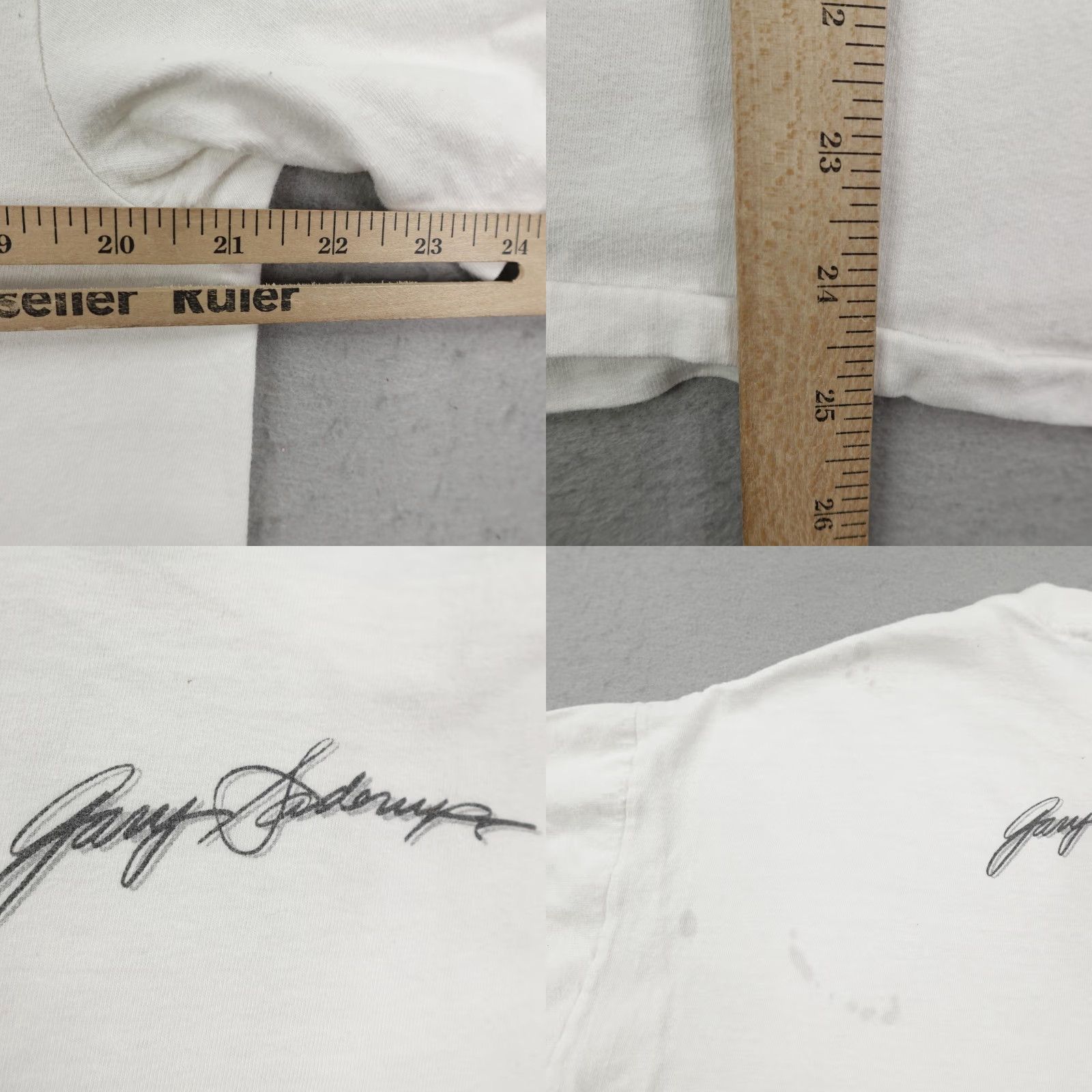 Hanes VINTAGE Elvis Presley T-Shirt Mens Large White Graphic 80s Art Music Rock Size US L / EU 52-54 / 3 - 8 Thumbnail