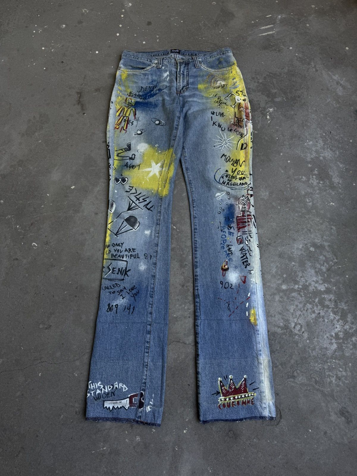 Dolce & Gabbana 2000s Graffiti Jean-Micheal Basquiat Jeans