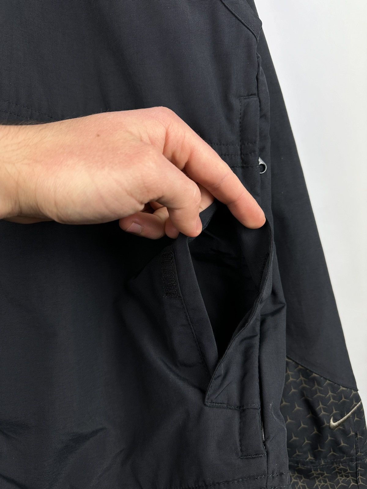Nike × Vintage Vintage Y2K Nike Swoosh Nylon Zip Up Jacket Hype Drill Size US M / EU 48-50 / 2 - 6 Thumbnail