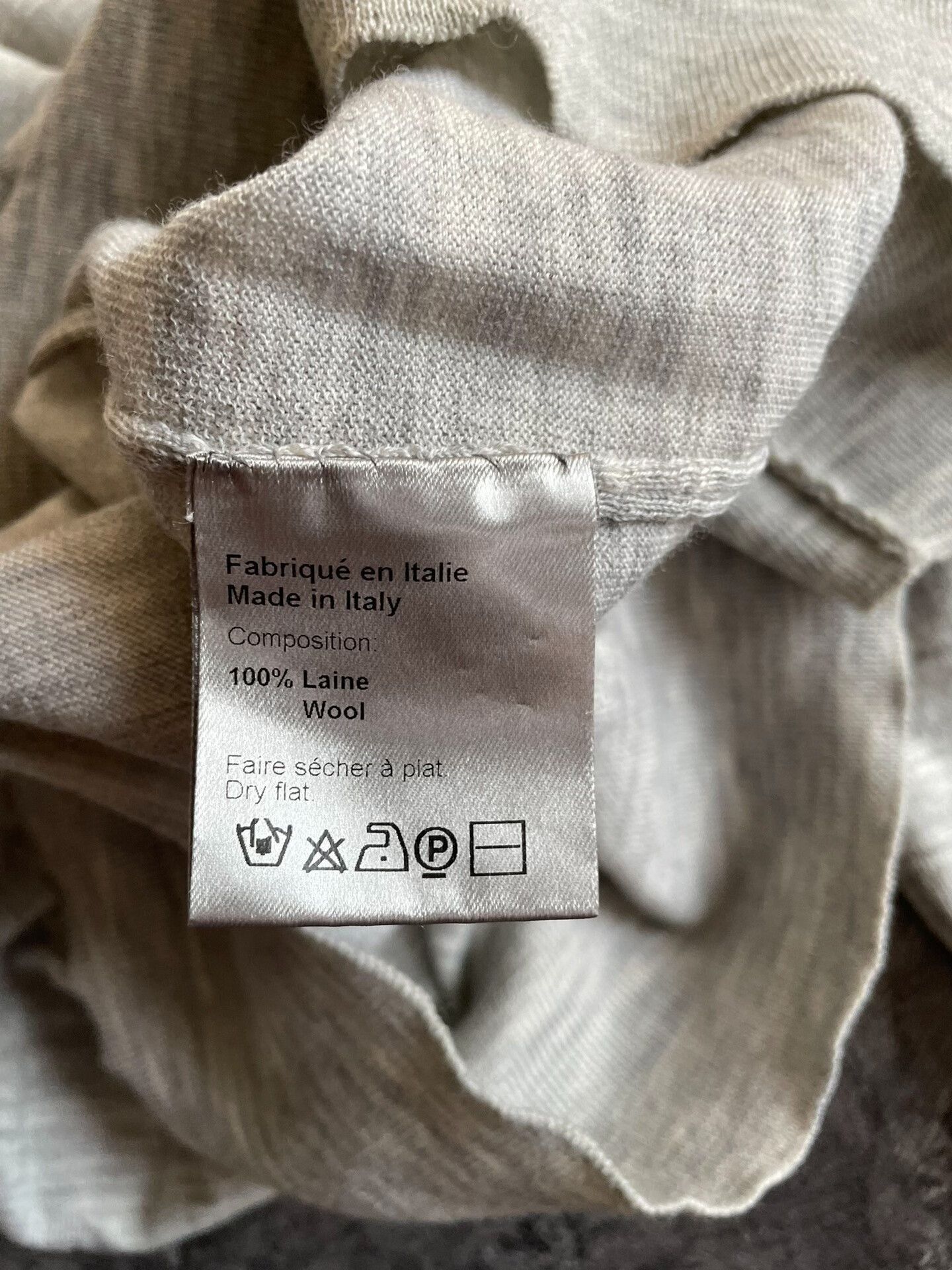 Dior beige hooded drawstring knit sweatshirt. Size US M / EU 48-50 / 2 - 5 Thumbnail