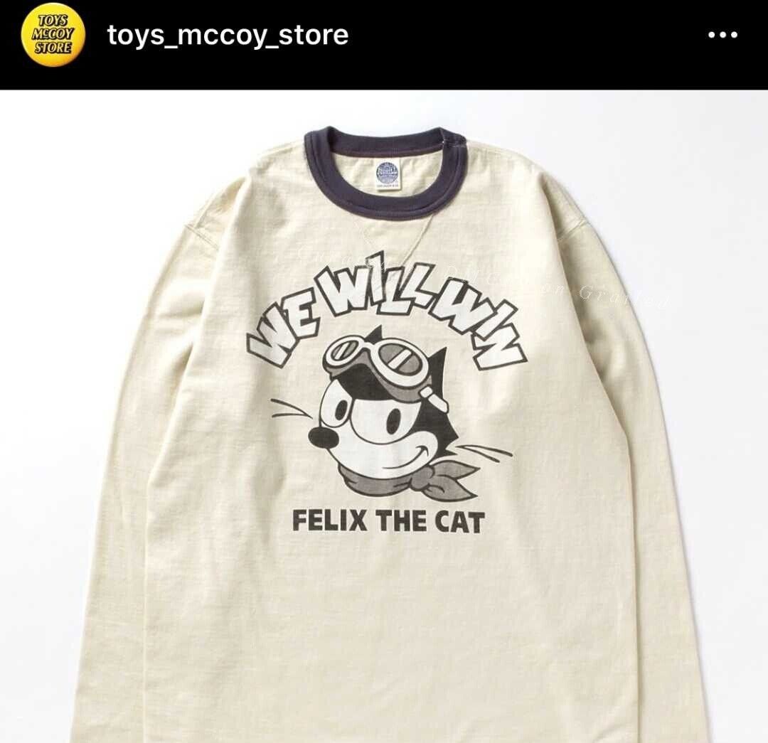 TOYS McCOY TOYS MCCOY Felix the Cat Thick Crewneck T-shirt Size US L / EU 52-54 / 3 - 1 Thumbnail
