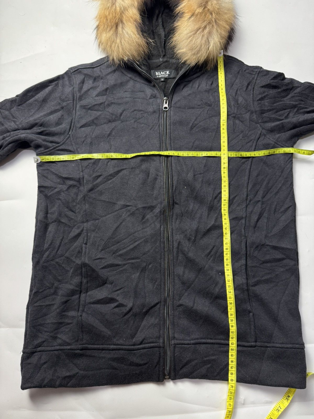 If Six Was Nine × Japanese Brand × Le Grande Bleu (L.G.B.) Fur Hoodie Faded Black by Muscat Japanese Styled Size US L / EU 52-54 / 3 - 6 Thumbnail