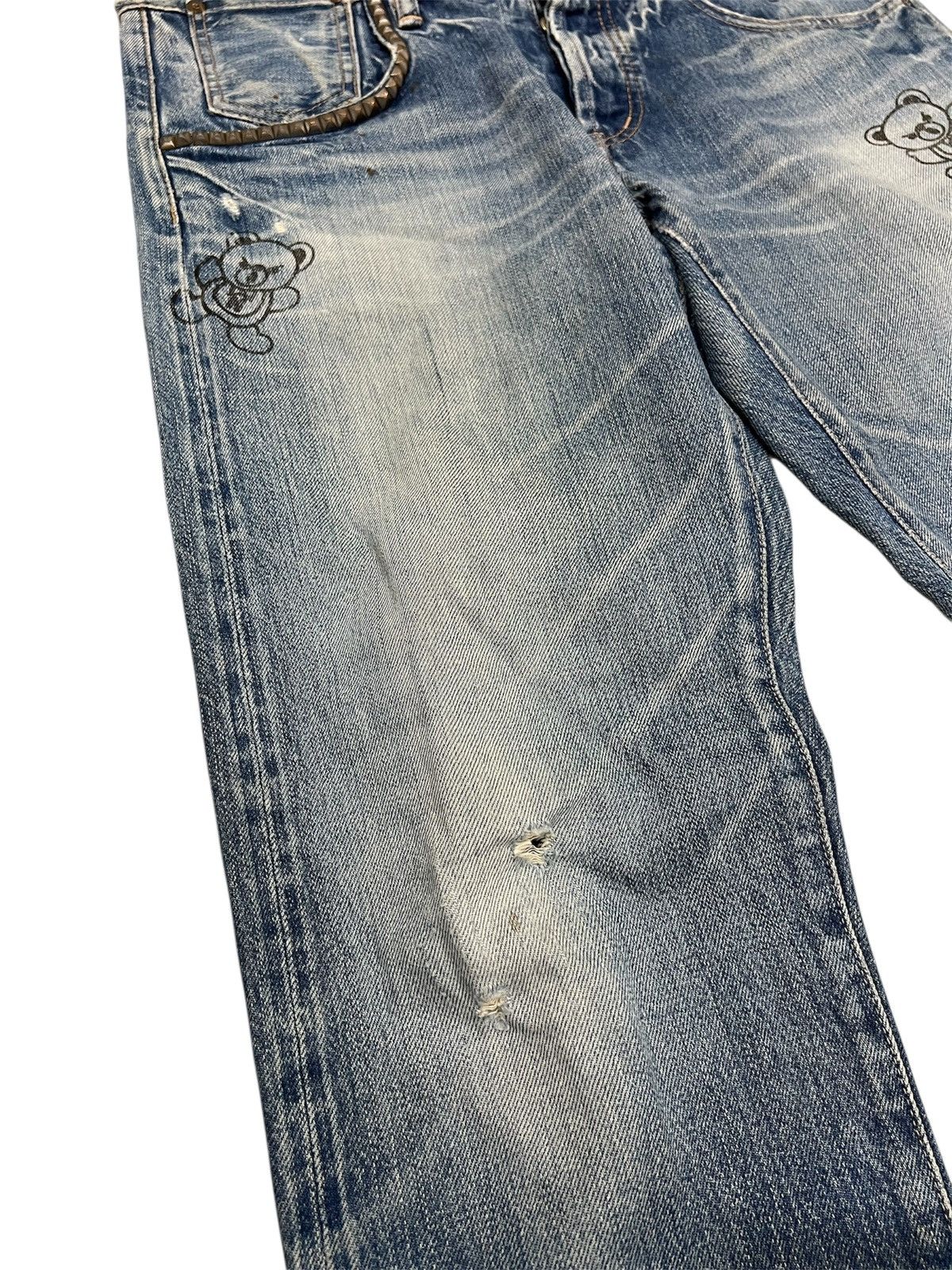 Hysteric Glamour HYSTERIC GLAMOUR SELVEDGE DISTRESSED DENIM Size US 31 - 4 Thumbnail