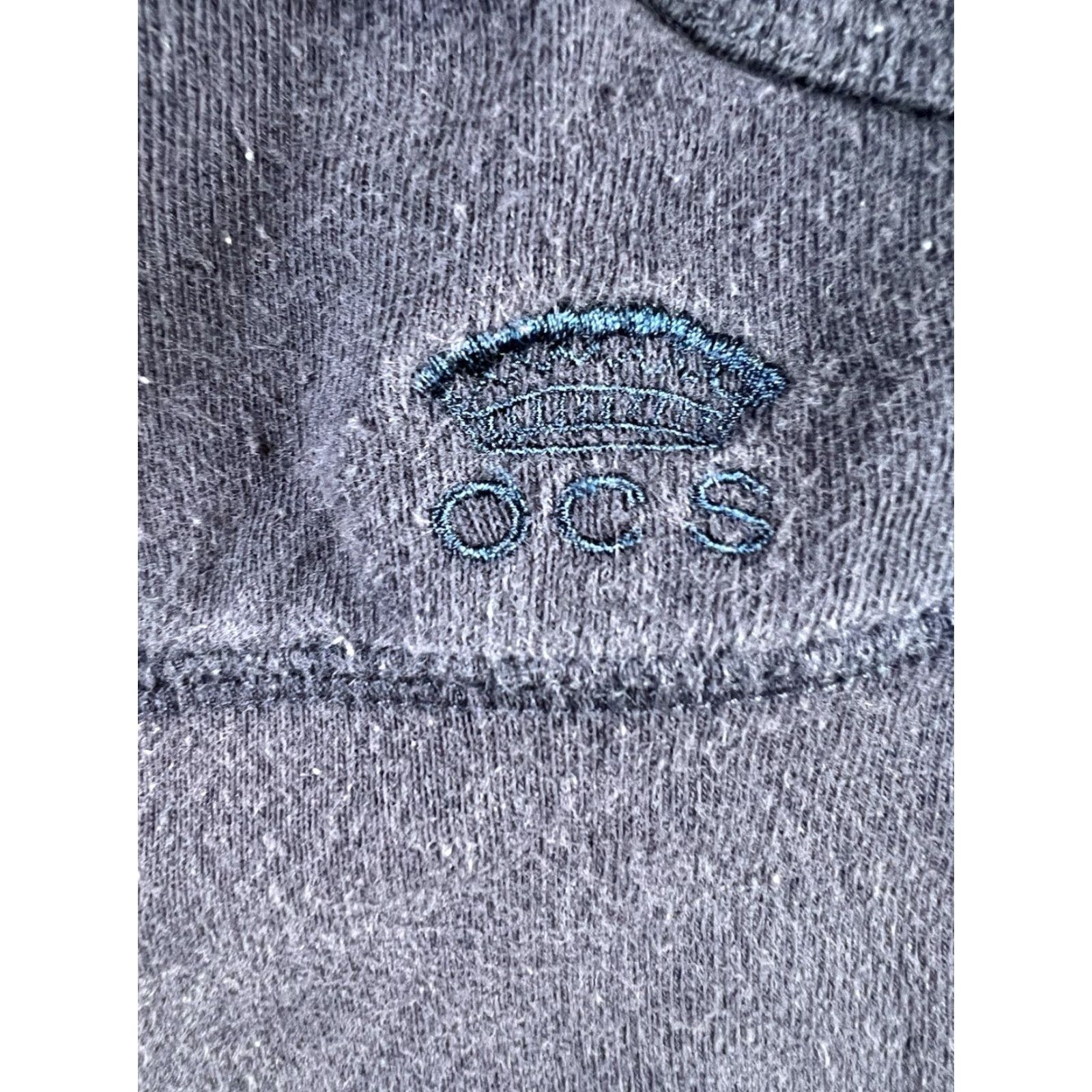Oleg Cassini Oleg Cassini Sweatshirt Women’s L Navy Full Zip Hooded Embroidered Bohemian Activewear Walking Boys? Size L / US 10 / IT 46 - 6 Thumbnail