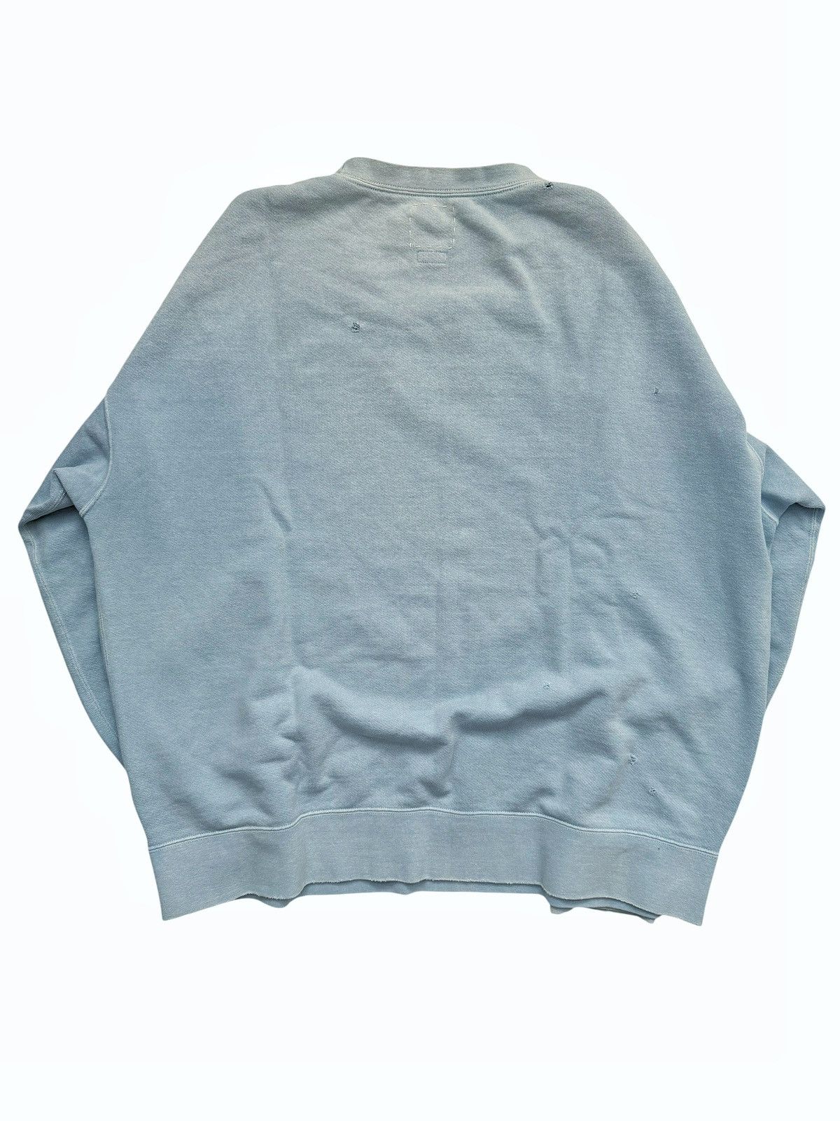 Visvim Jumbo SB Sweat DMGD Crewneck Blue Size US L / EU 52-54 / 3 - 2 Thumbnail