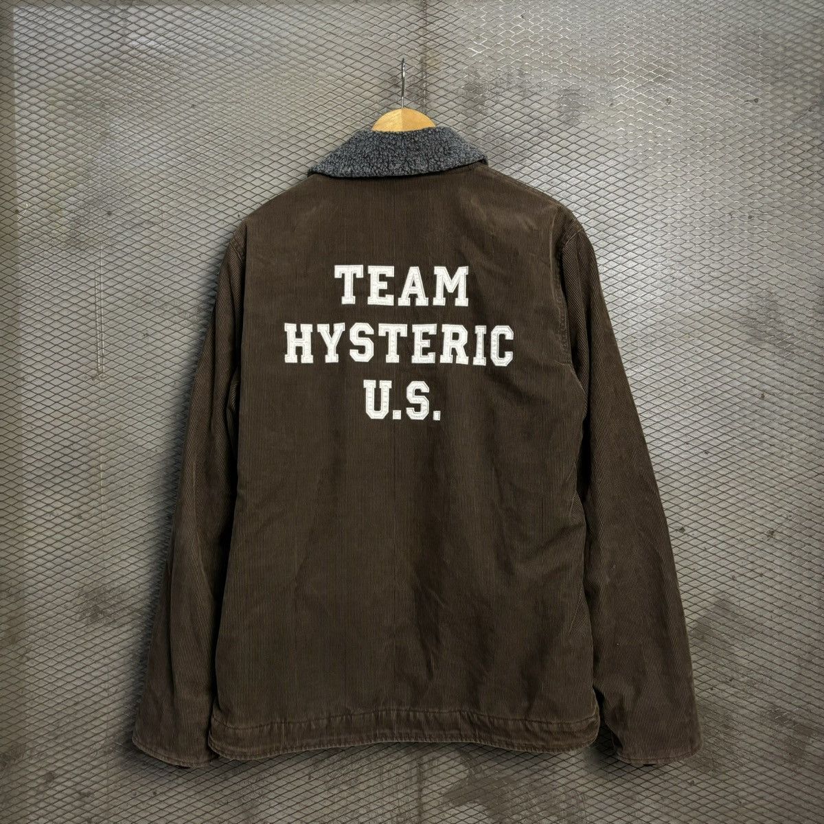 image of Team Hysteric Glamour Us N1 Deck Corduroy Jacket in Brown, Men's (Size Medium)