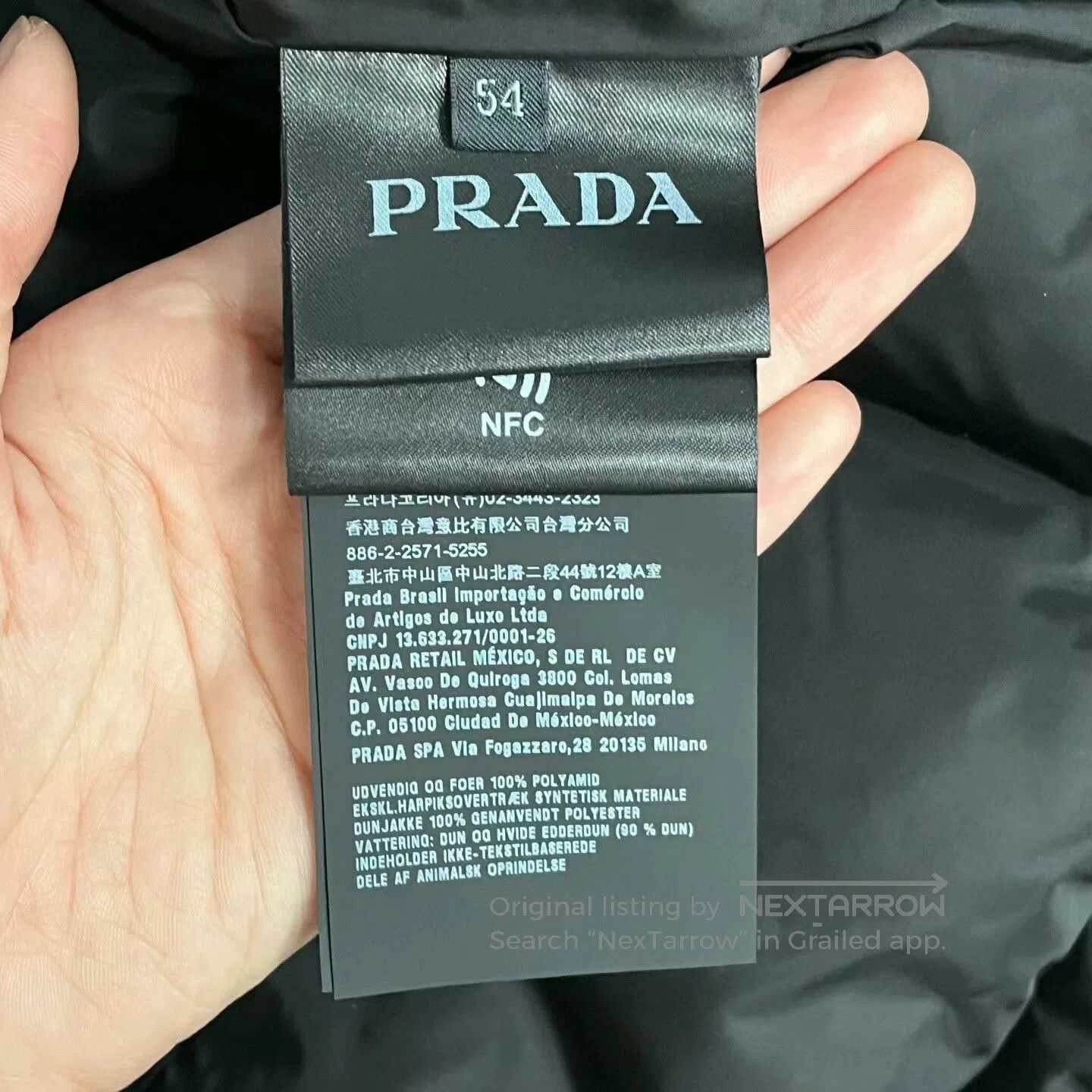 Prada prada black metal triangle logo down jacket. Size US XXL / EU 58 / 5 - 4 Thumbnail