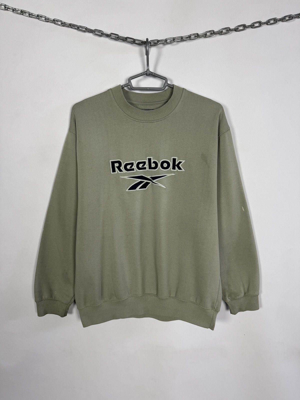 Reebok Reebok Vintage 90s Crewneck Sweatshirt Big Logo Retro Sz M-L Size US L / EU 52-54 / 3 - 1 Thumbnail