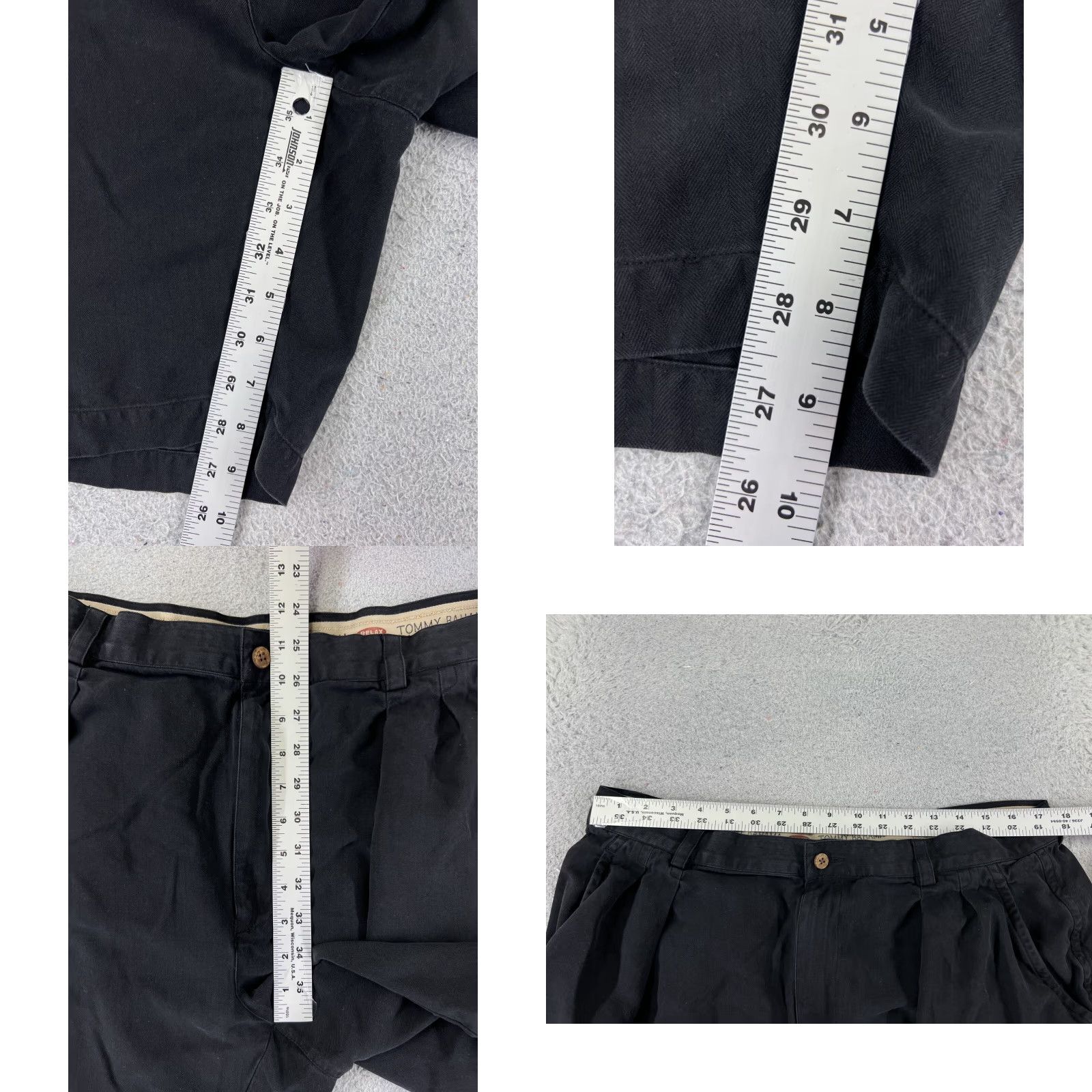 Tommy Bahama Tommy Bahama Shorts Men 38 Black Pleated Bermuda Silk Blend Bermuda Casual Pockets Logo 9in Inseam 38x9 Mens Size US 38 / EU 54 - 8 Thumbnail