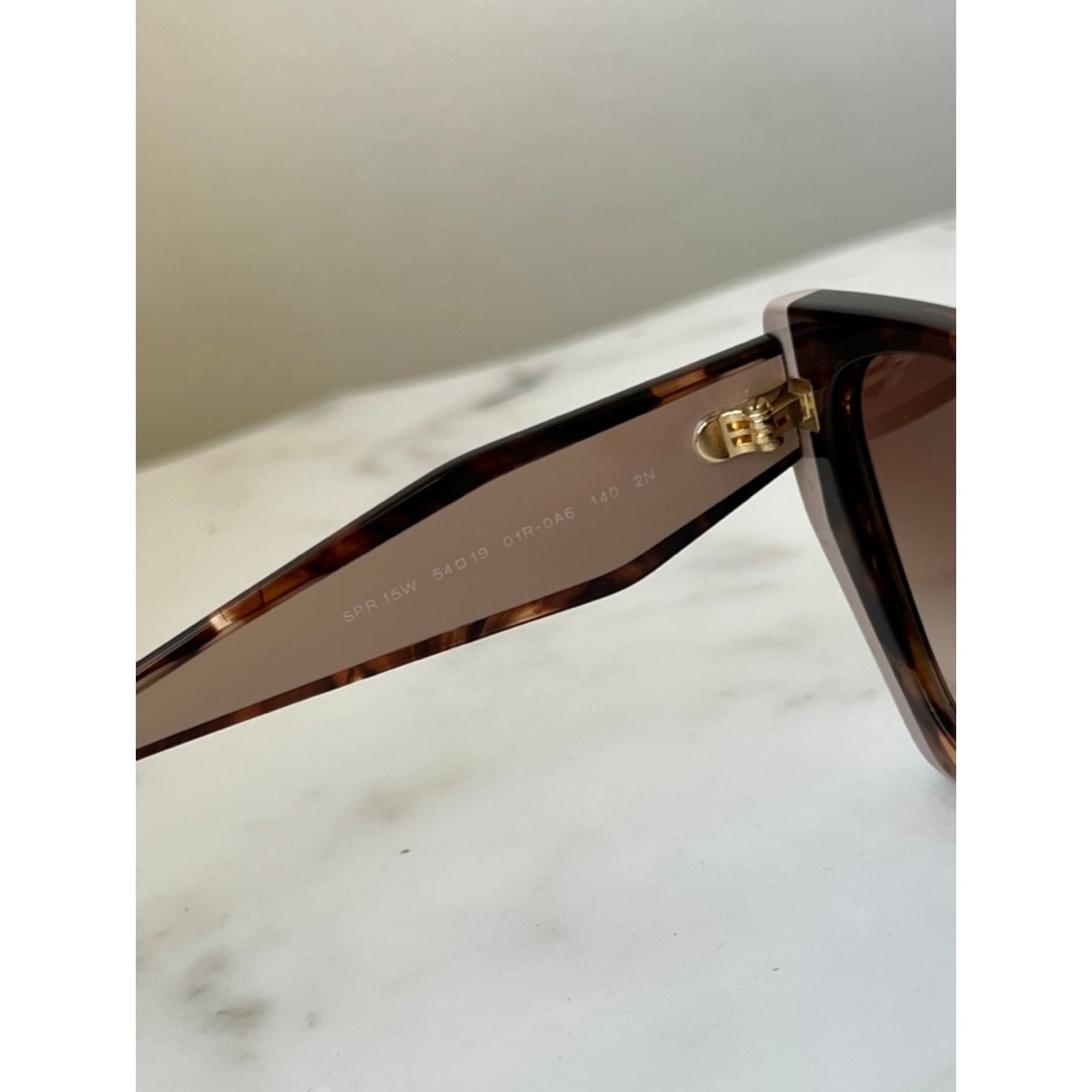Prada NEW Prada PR15WS Cat Eye Sunglasses in Tortoise Powder Size ONE SIZE - 9 Thumbnail