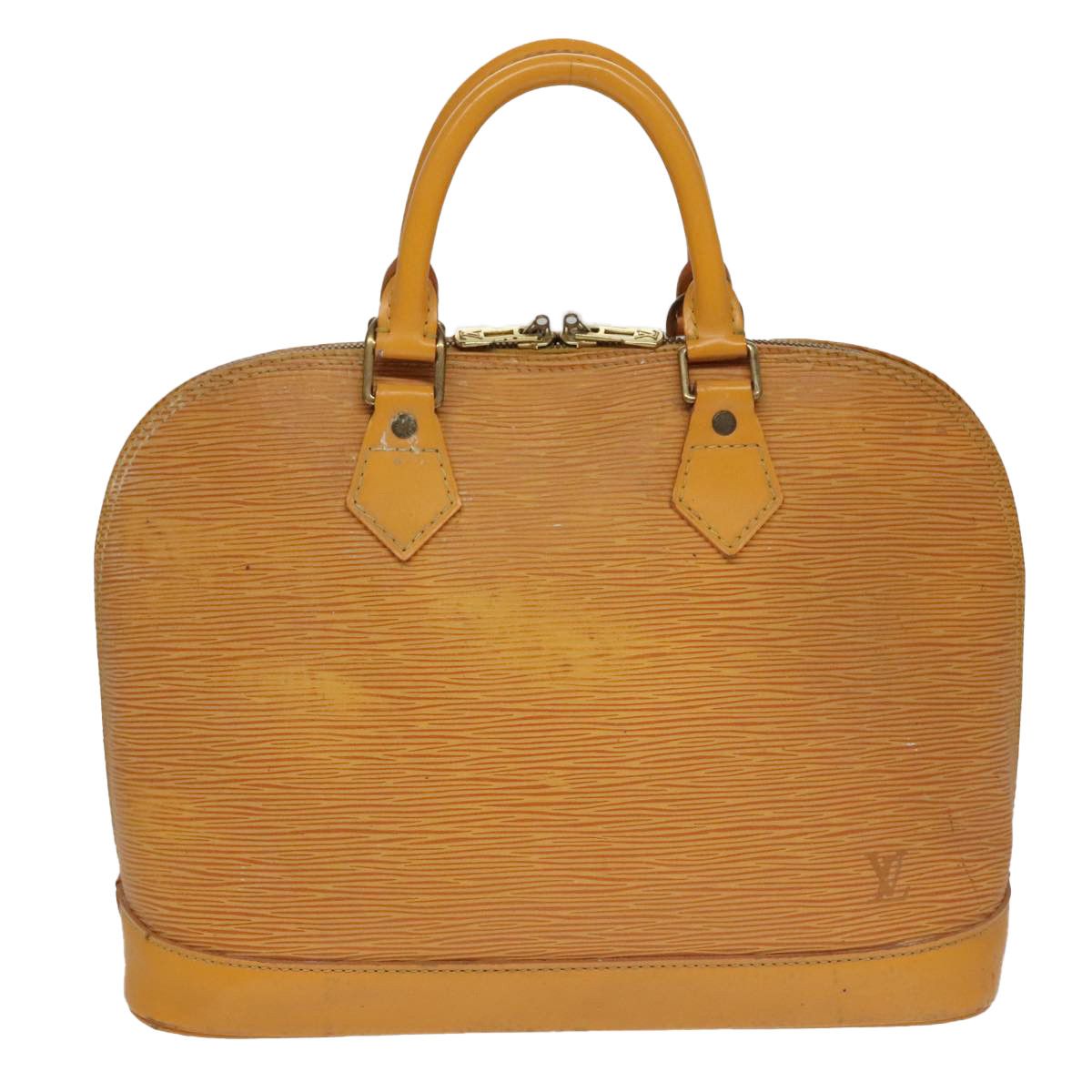Louis Vuitton Alma Yellow Leather Handbag (Pre-Owned) Size ONE SIZE - 1 Thumbnail