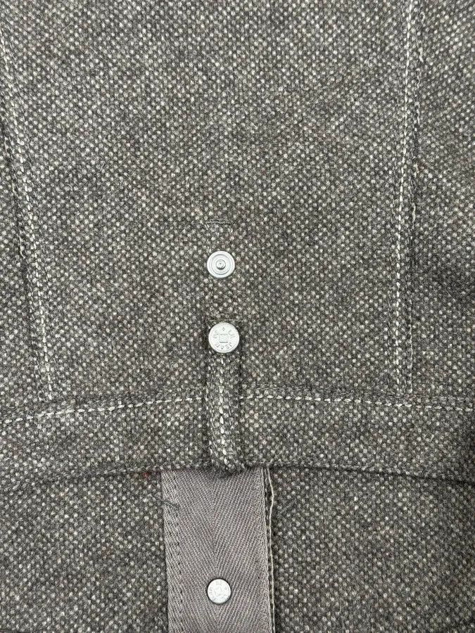 Marithe + Francois Girbaud 2000s Marithé + François Girbaud Grey Buttoned Jacket Size S / US 4 / IT 40 - 8 Thumbnail