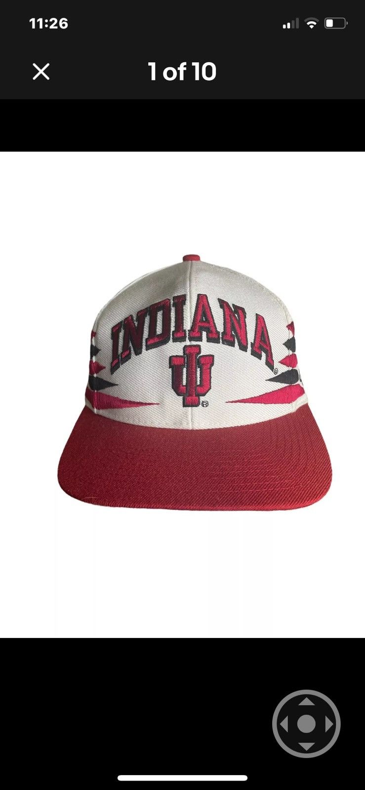 Logo Athletic Vintage 90’s Diamond Cut Hat Logo Athletic Indiana Hoosiers Size ONE SIZE - 1 Thumbnail