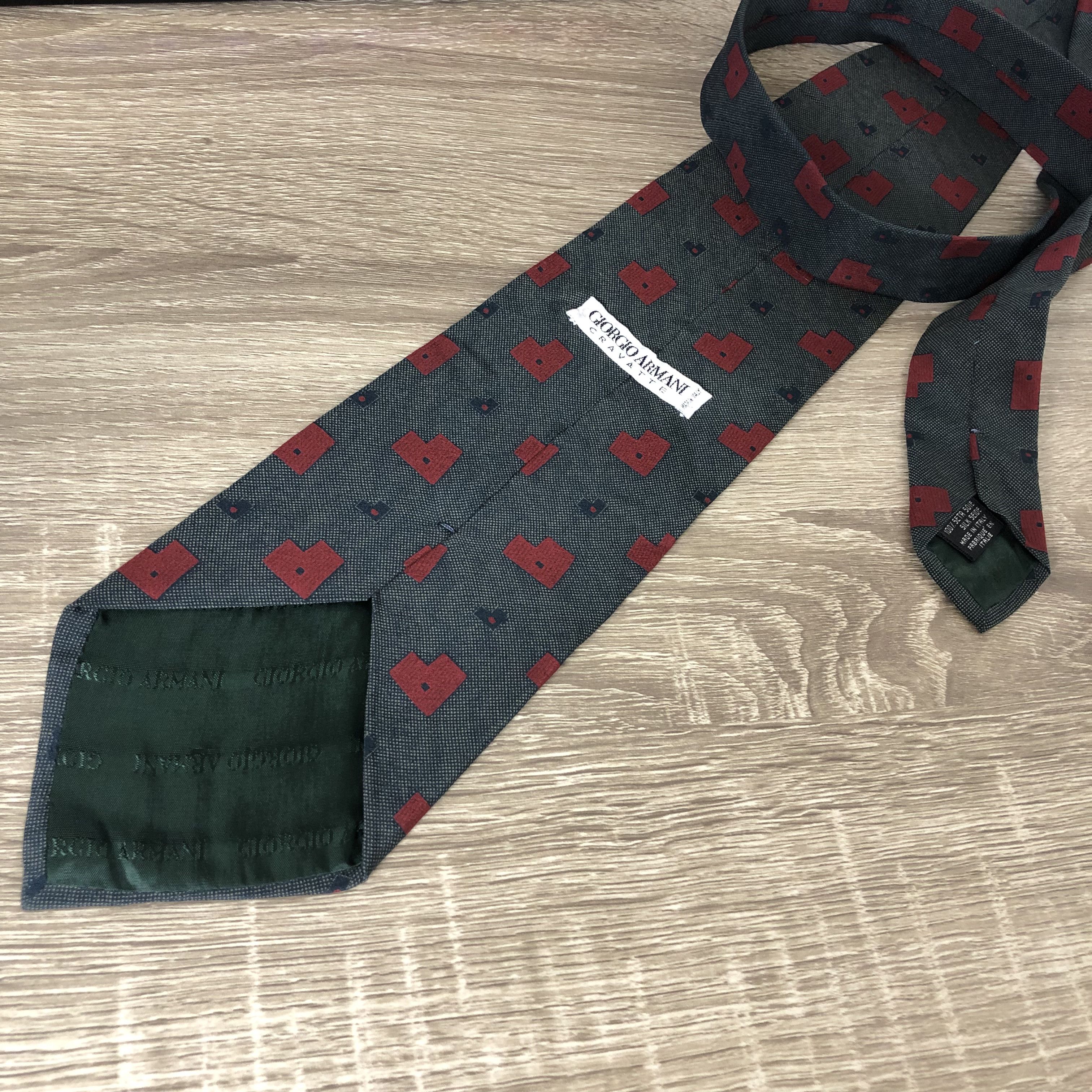 Armani Giorgio Armani Vintage Cravatte Silk Tie Italy Size ONE SIZE - 2 Thumbnail