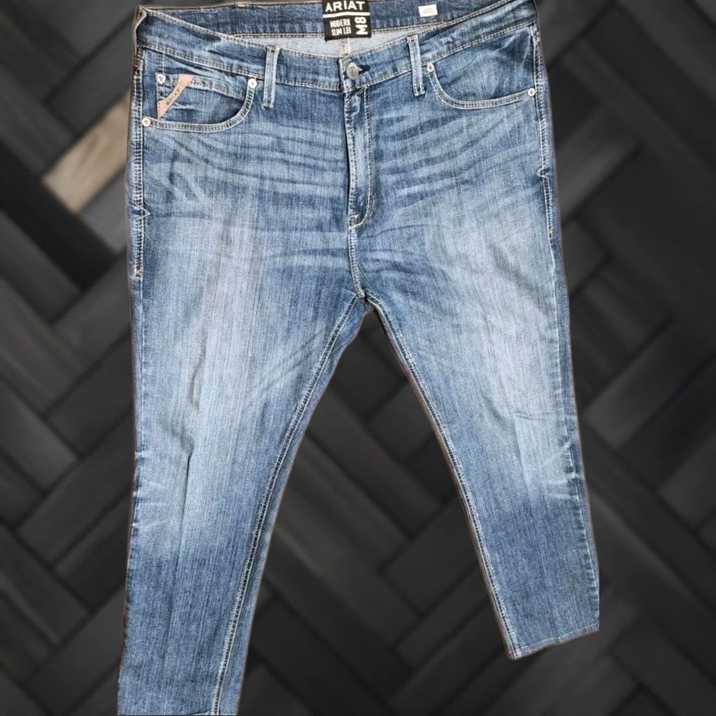 Ariat ARIAT Jeans Men Slim 40x29.5 Blue M8 Benton Modern Denim Pants 10037963 Size US 40 / EU 56 - 1 Thumbnail