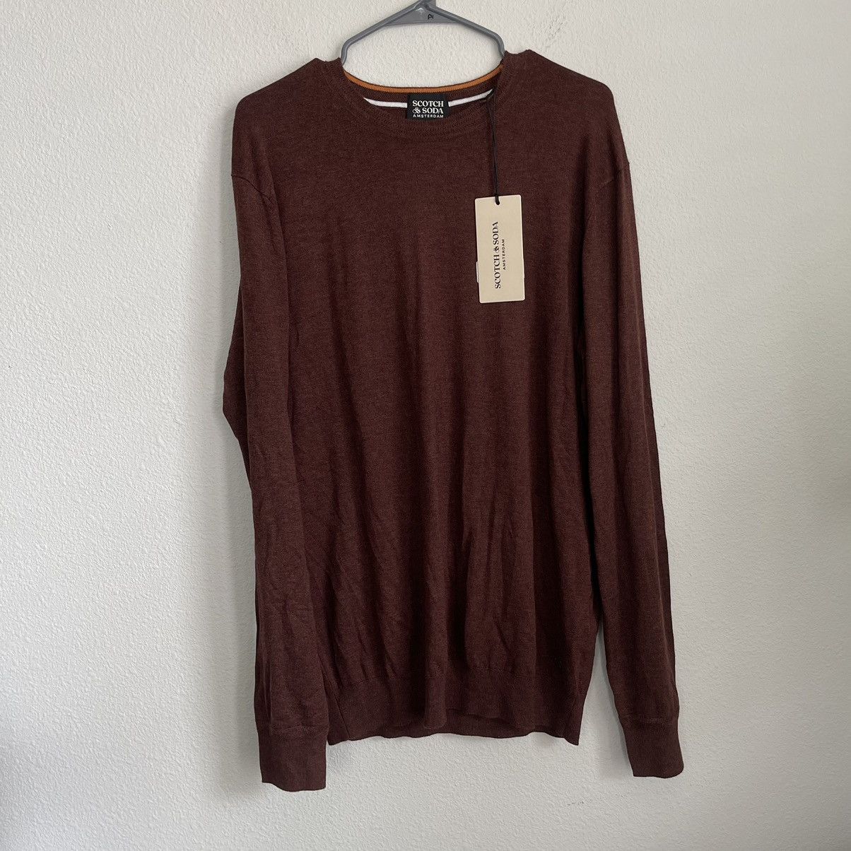 Scotch & Soda Scotch and Soda Classic Melange Rust Sweater Pullover Size US L / EU 52-54 / 3 - 2 Thumbnail