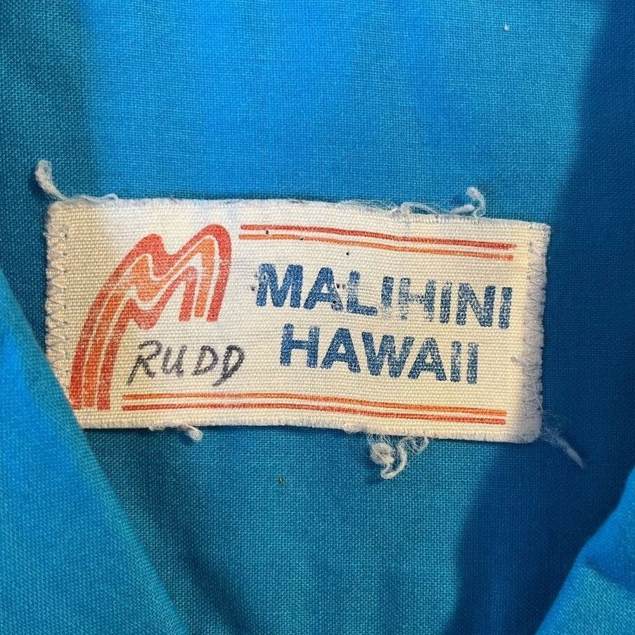 Other Malihini VTG Men M Blue Tropical Print Cotton Hawaiian Shirt Size US M / EU 48-50 / 2 - 3 Thumbnail
