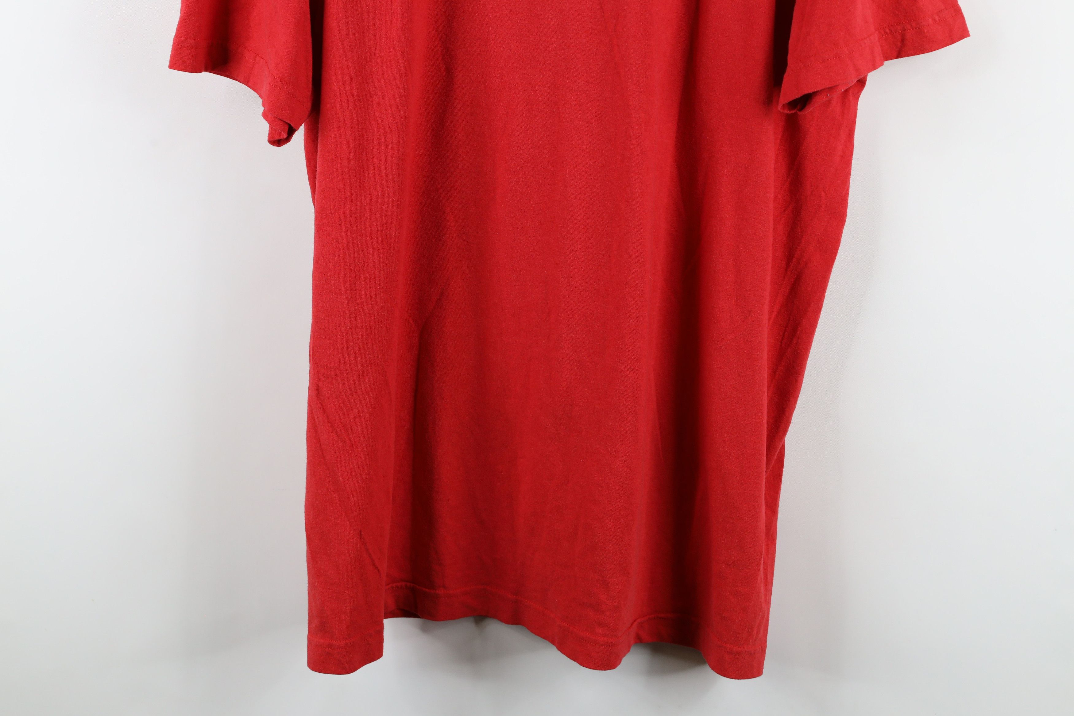 Nike × Vintage Vintage Nike Mini Swoosh Ohio State University T-Shirt Red Size US XXL / EU 58 / 5 - 10 Thumbnail