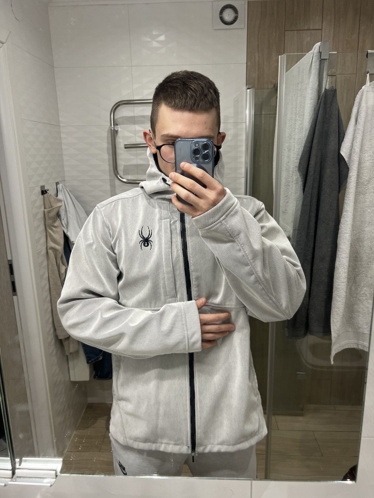 Spyder Spyder corduroy striped gorpcore light jacket hoodie fleece Size US L / EU 52-54 / 3 - 5 Thumbnail