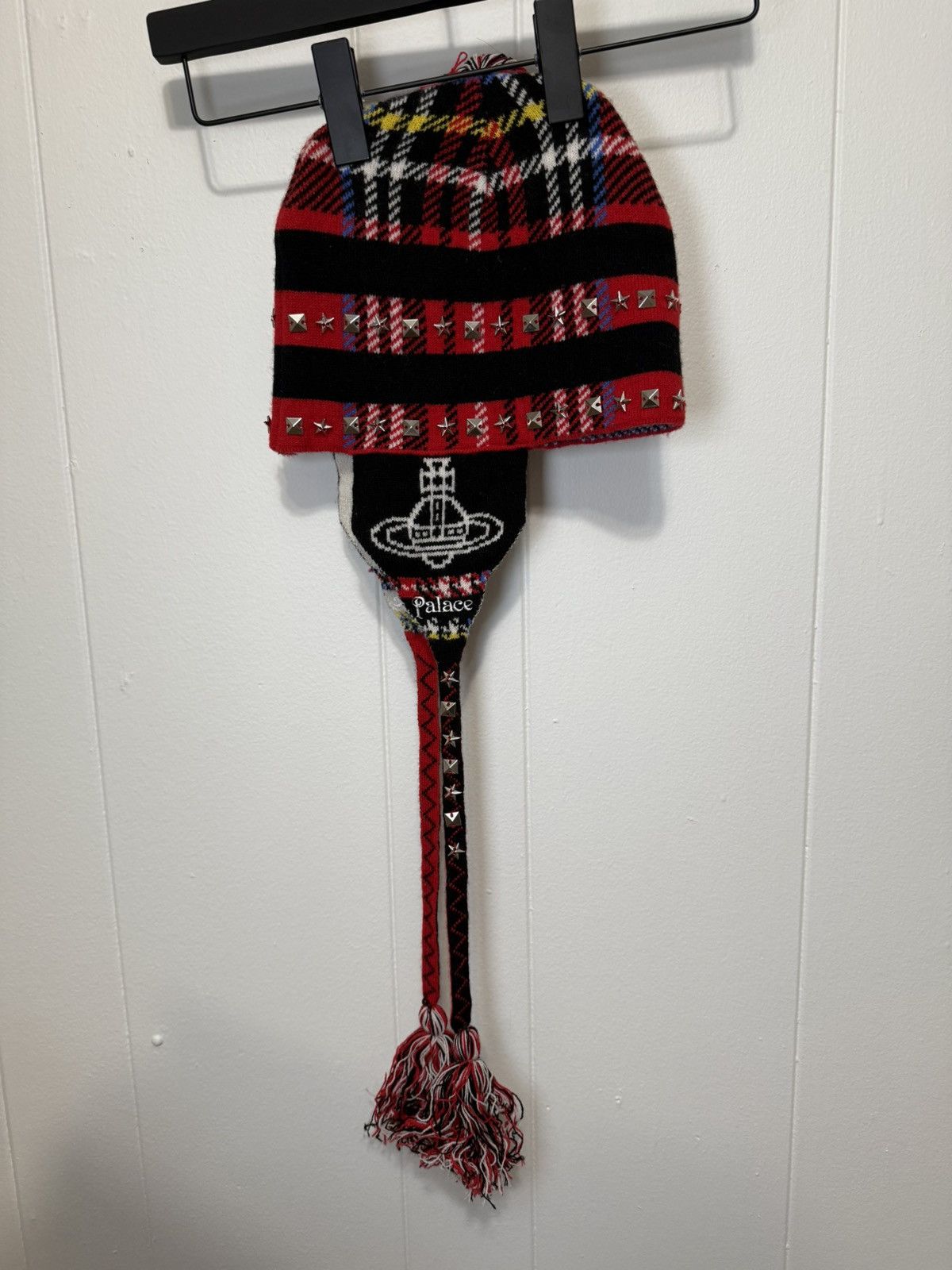 Palace × Vivienne Westwood Palace x Vivienne Westwood Orb Knit Earflap Beanie Size ONE SIZE - 4 Thumbnail
