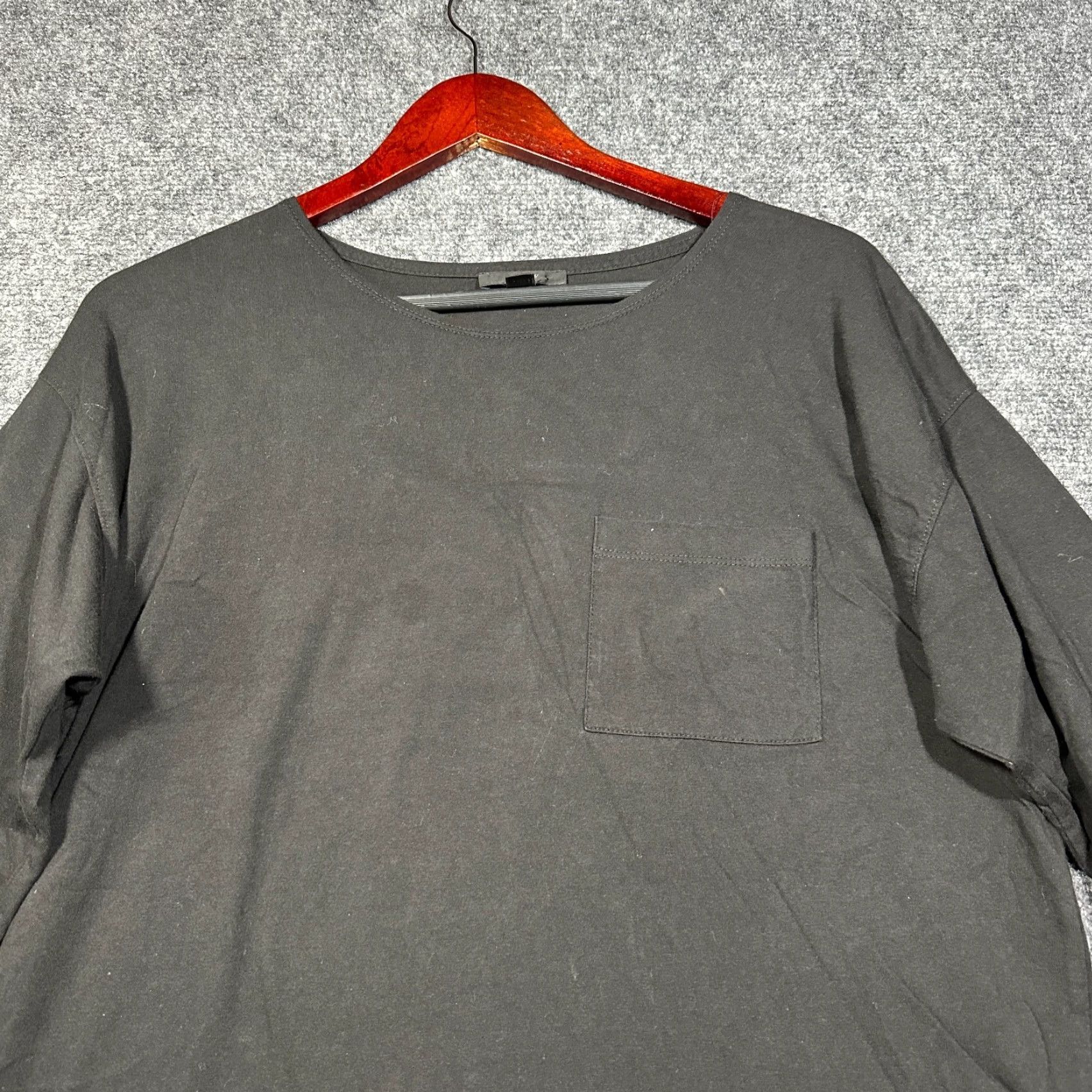 J.Crew J.CREW Shirt Womens M Black Cotton Long Sleeve Tee Shirt Size M / US 6-8 / IT 42-44 - 4 Thumbnail