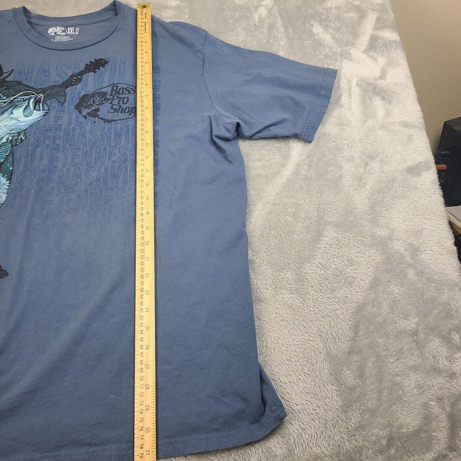 Bass Bass Pro Shops Nashville Guitar Fishing Tshirt/ Vintage Size Size US XXL / EU 58 / 5 - 5 Thumbnail
